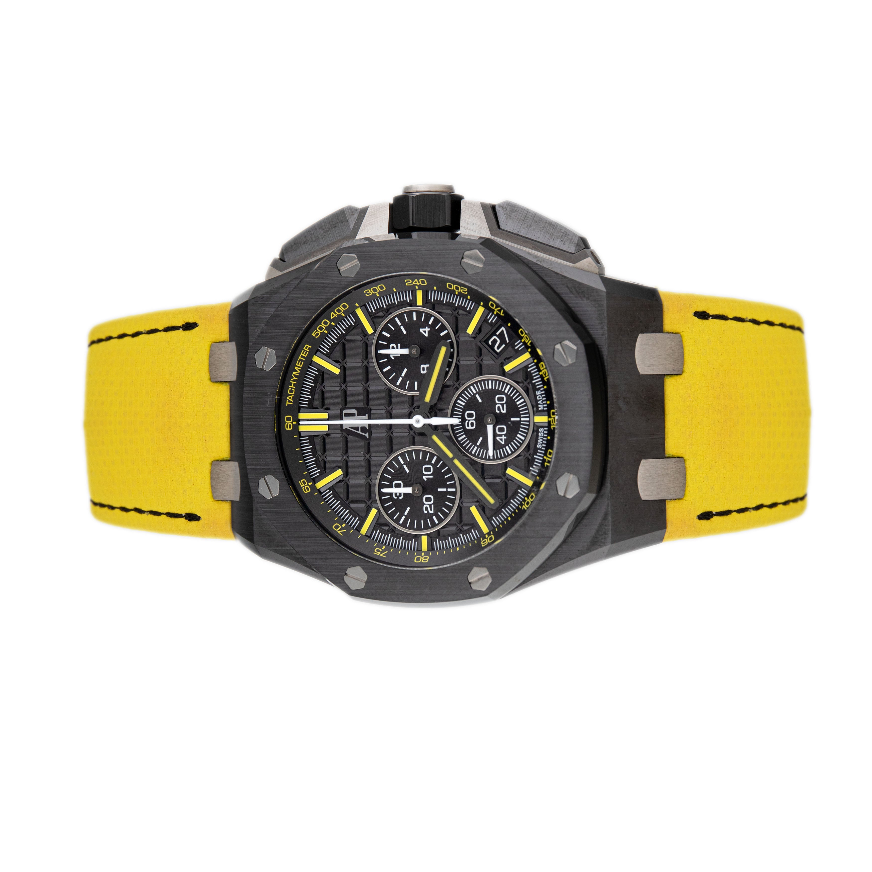 Audemars Piguet Royal Oak Offshore Chronograph Ceramic Black Dial 43mm 26420CE.OO.A005VE.01 Full Set