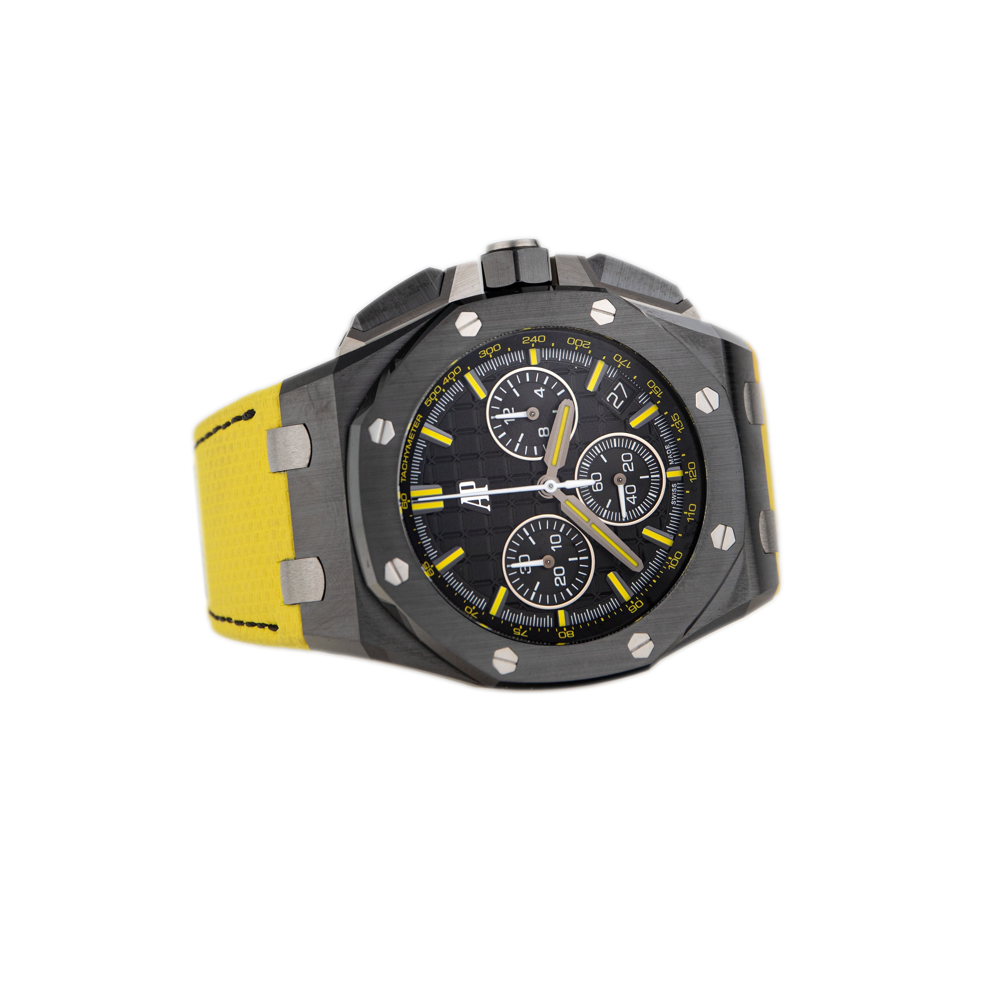 Audemars Piguet Royal Oak Offshore Chronograph Ceramic Black Dial 43mm 26420CE.OO.A005VE.01 Full Set