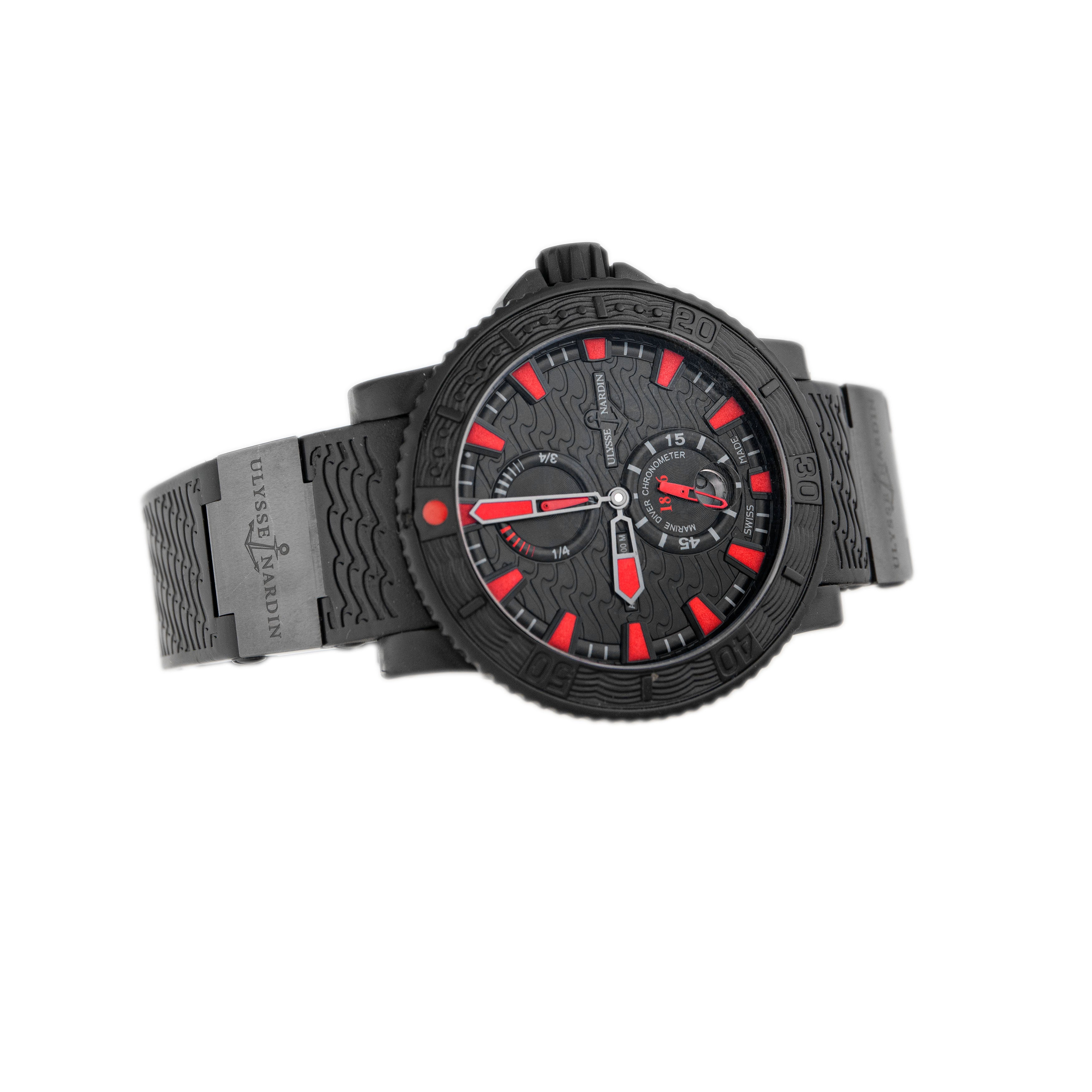 Ulysse Nardin Maxi Marine Diver Black Sea Stainless Steel Black Dial 45mm 263-92-3C