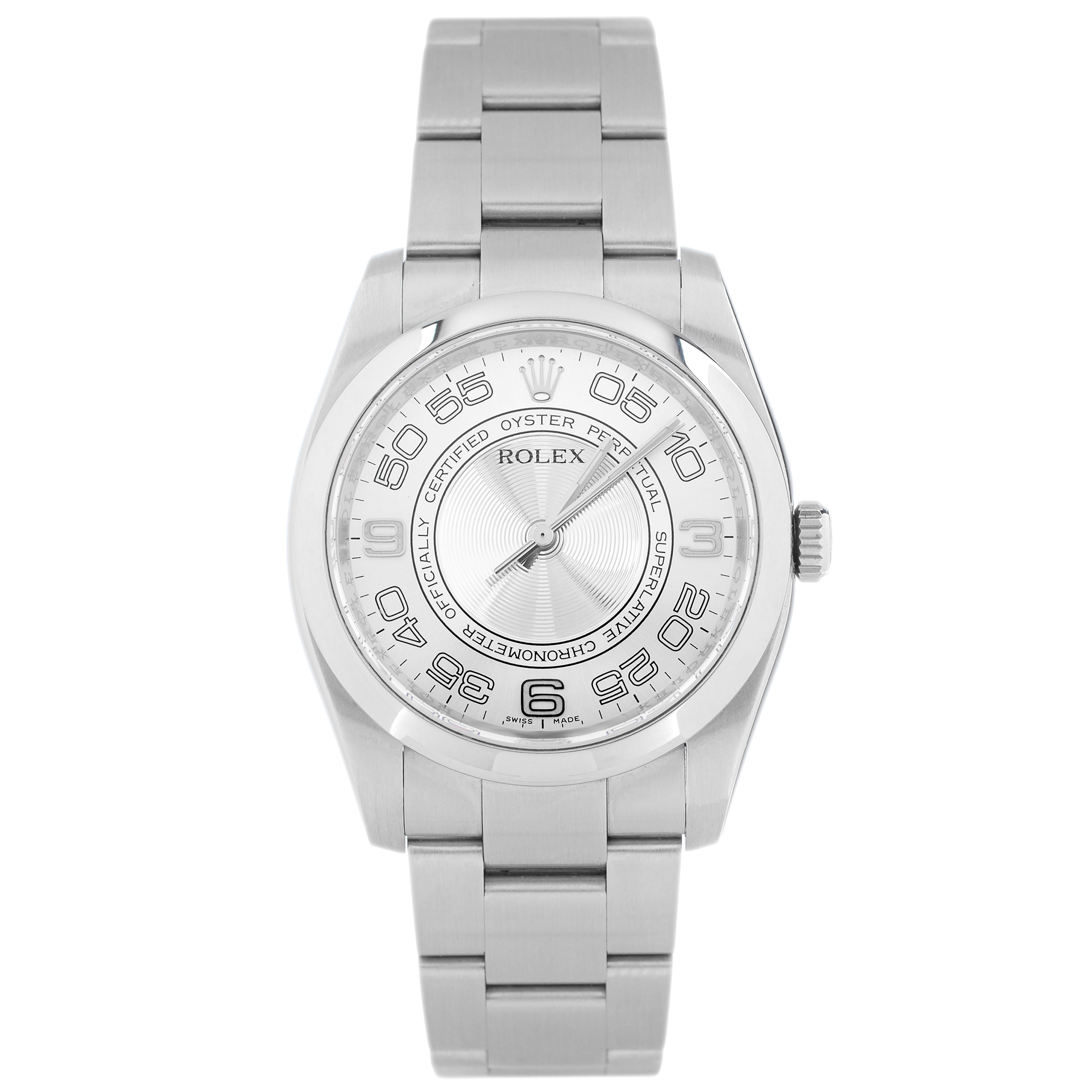 Rolex Oyster Perpetual 36 Stainless Steel Silver Dial 36mm 116034