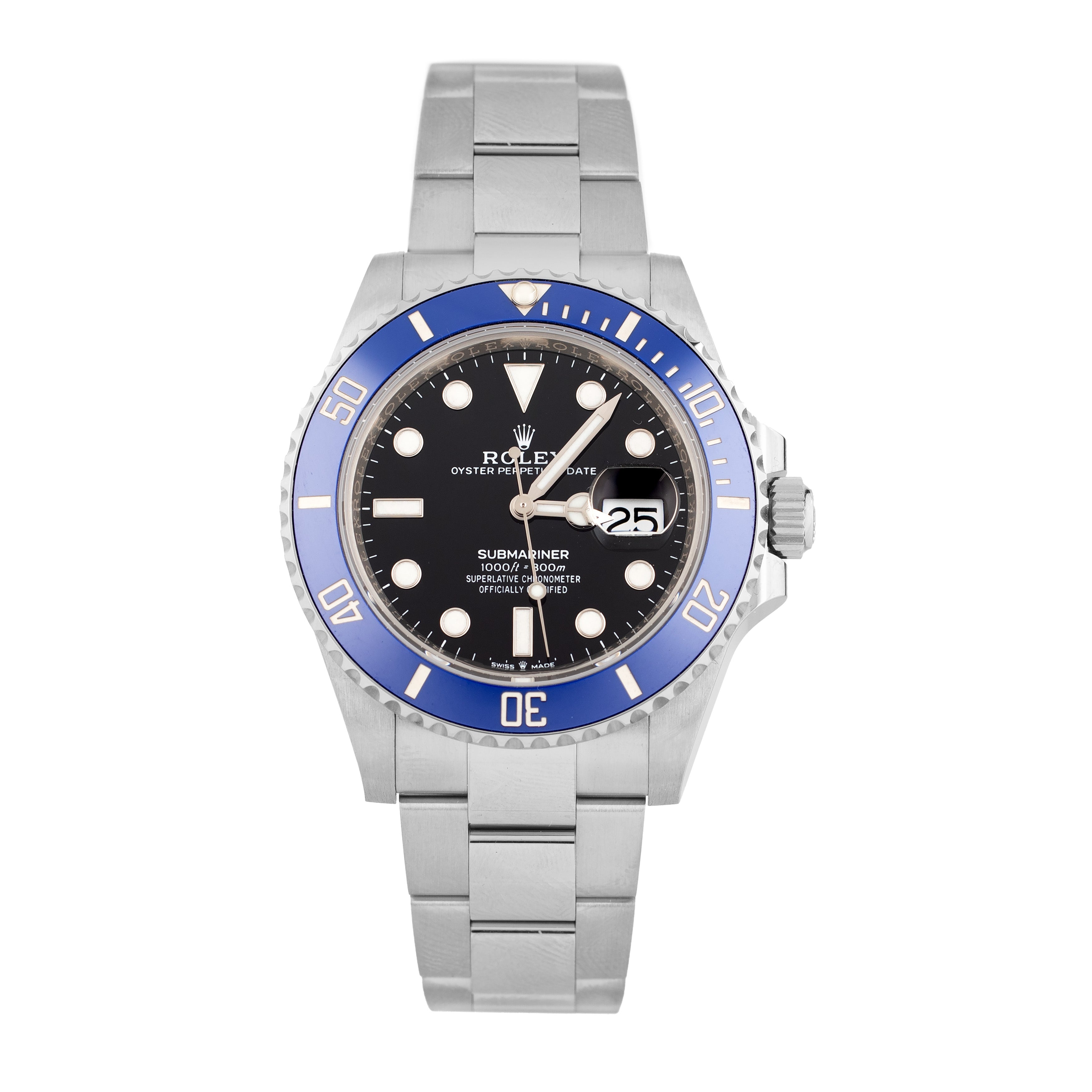 Rolex Submariner Date Cookie Monster White Gold Black Dial 41mm 126619LB Full Set