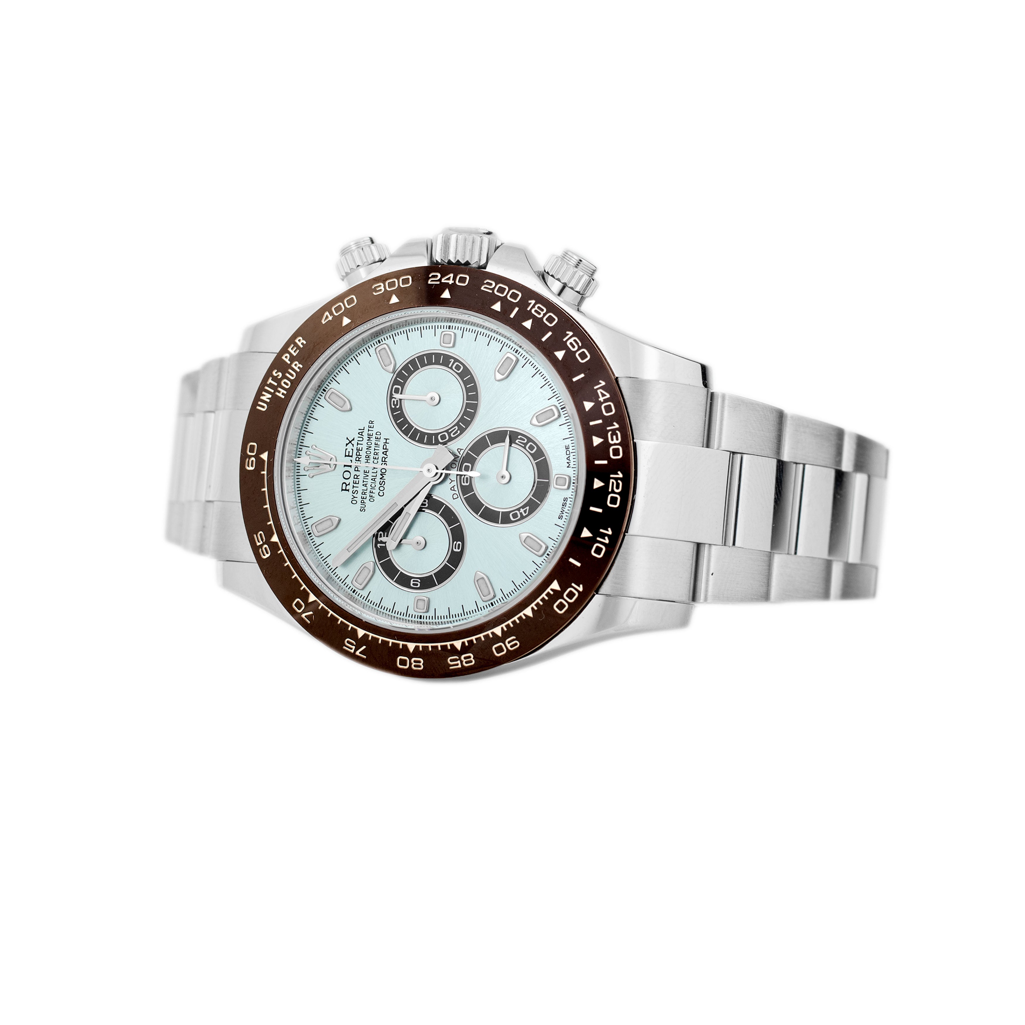 Rolex Cosmograph Daytona Platinum Ice Blue Dial 40mm 116506 Full Set