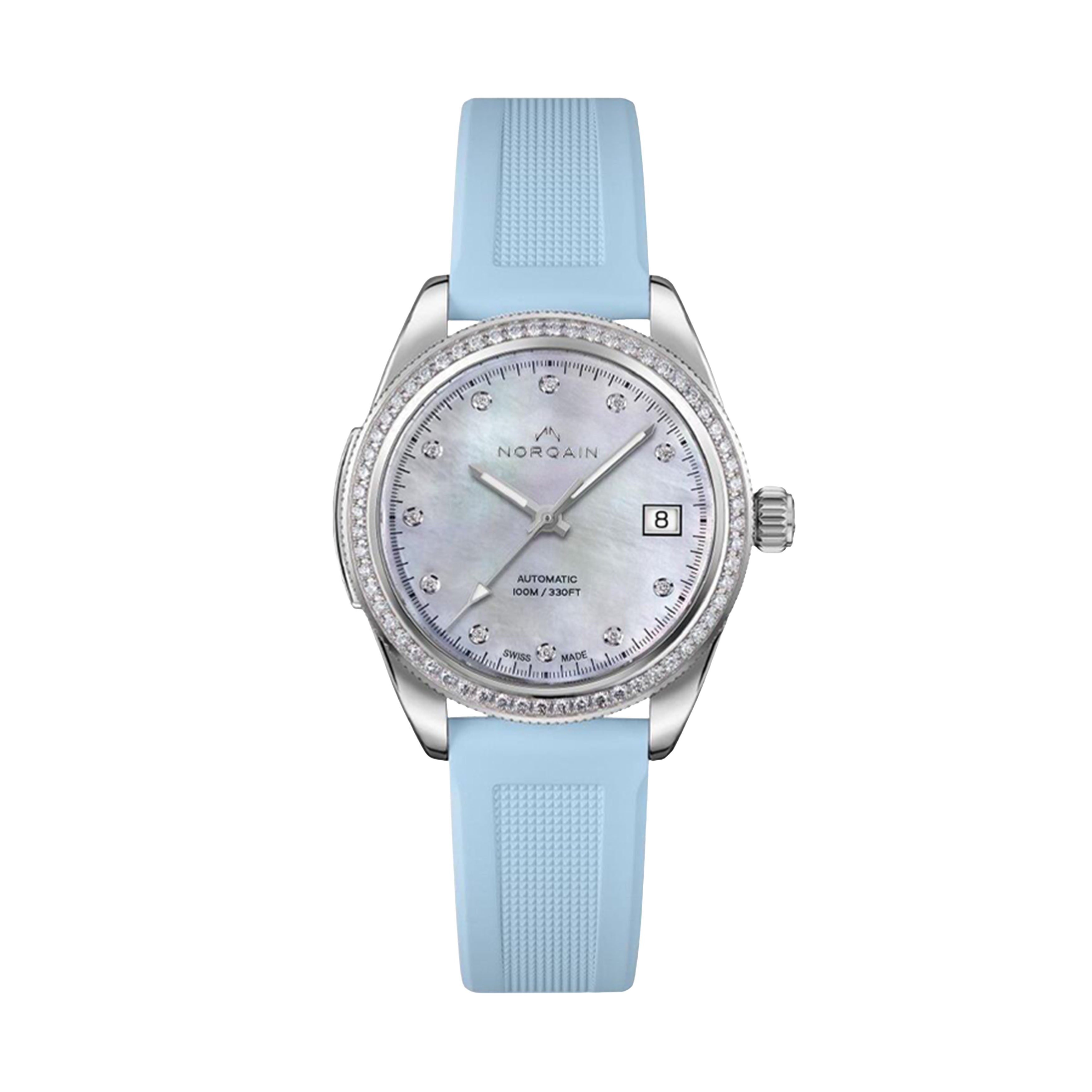 Norqain Adventure Sport Watch, 37mm Mother of Pearl Dial, N1800.08S14.W01.R03