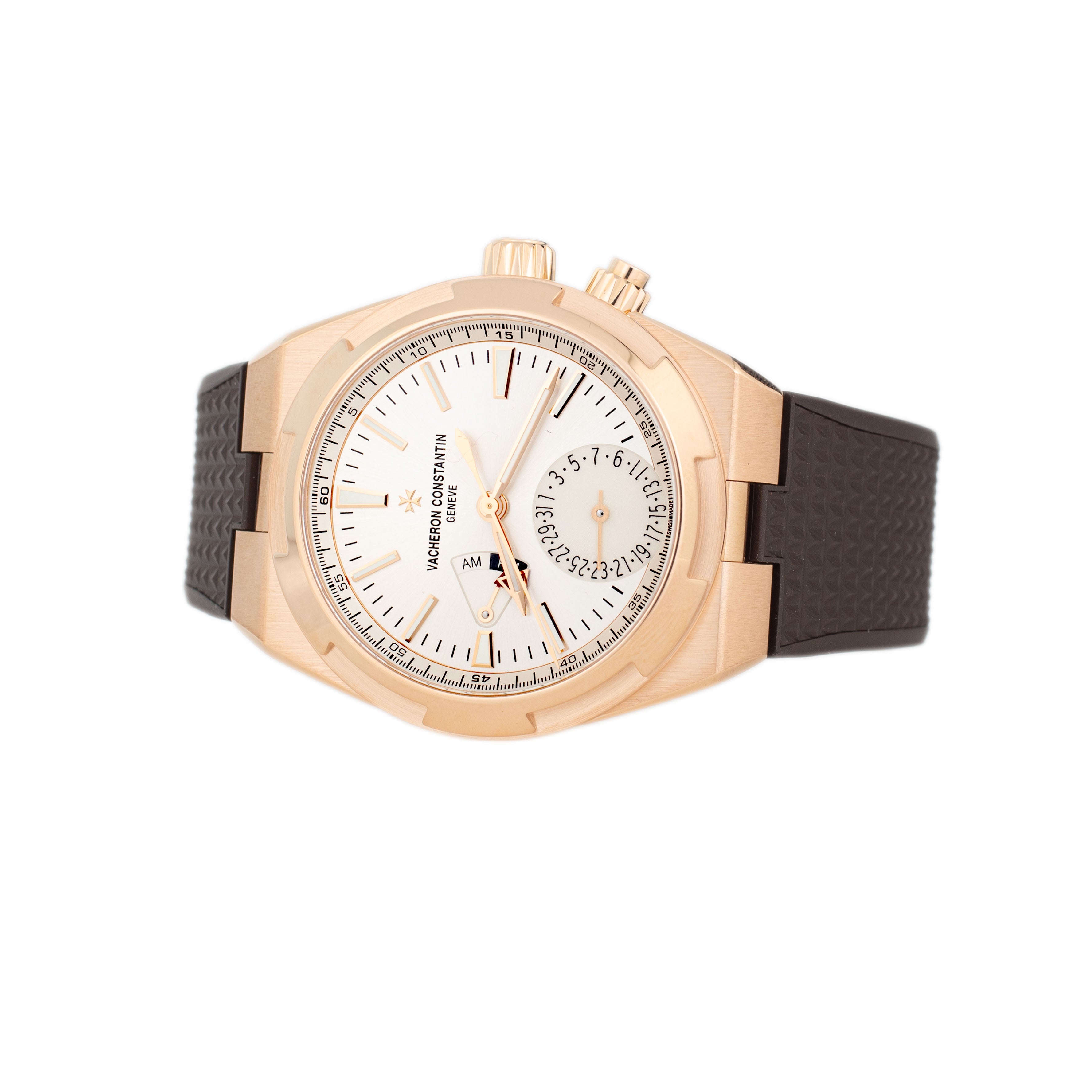 Vacheron Constantin Overseas Dual Time Rose Gold Silver Dial 41mm 7900V/000R-B336