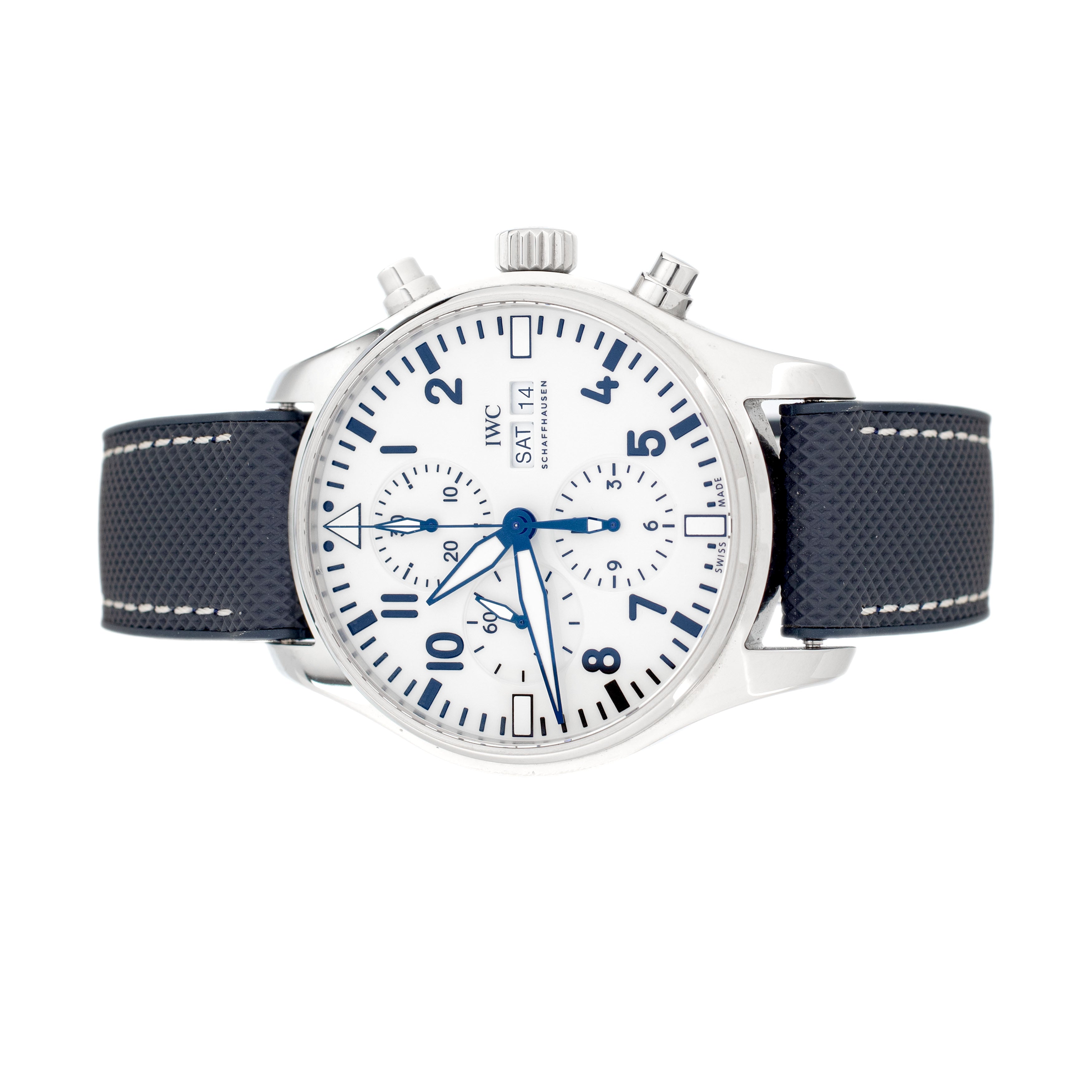 IWC Pilot's Watch Chronograph 150 Years Stainless Steel White Dial