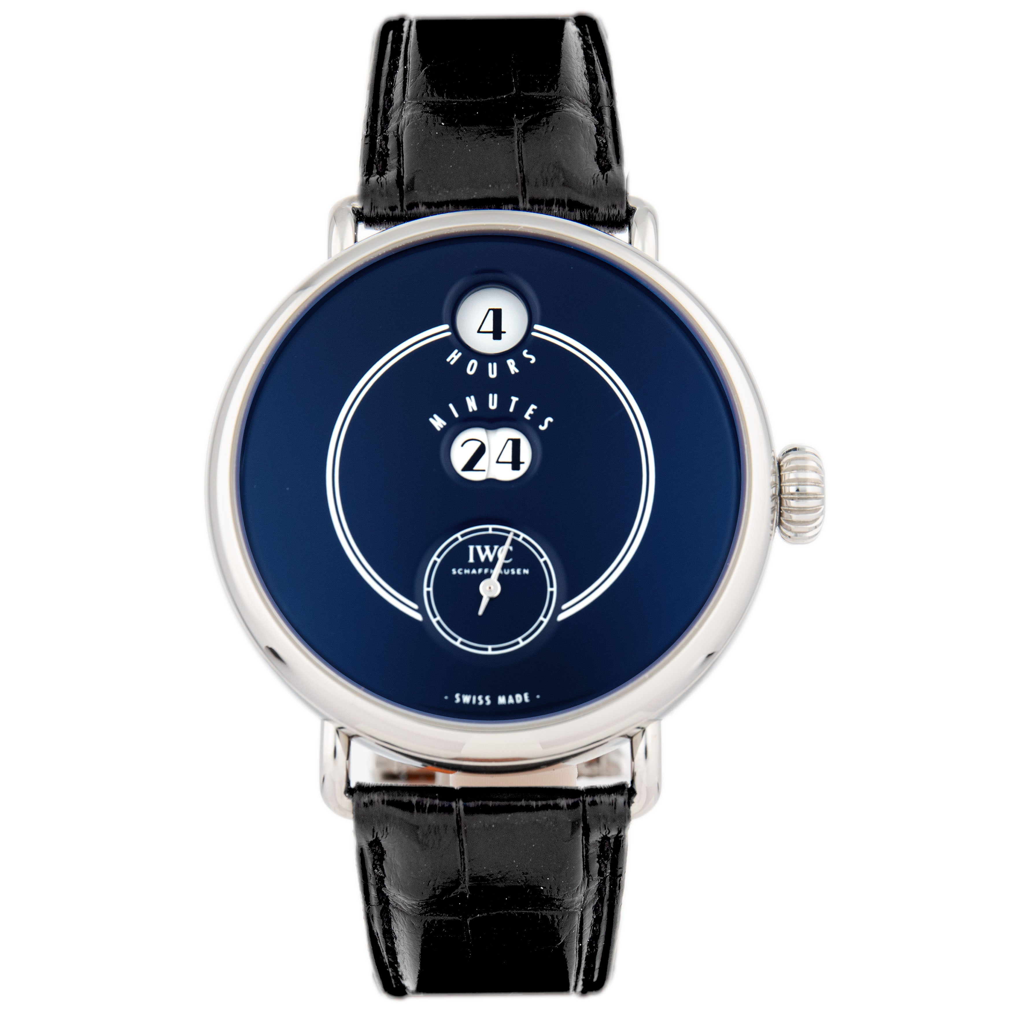 IWC Tribute to Pallweber Stainless Steel Blue Dial 45mm IW505003 Full Set