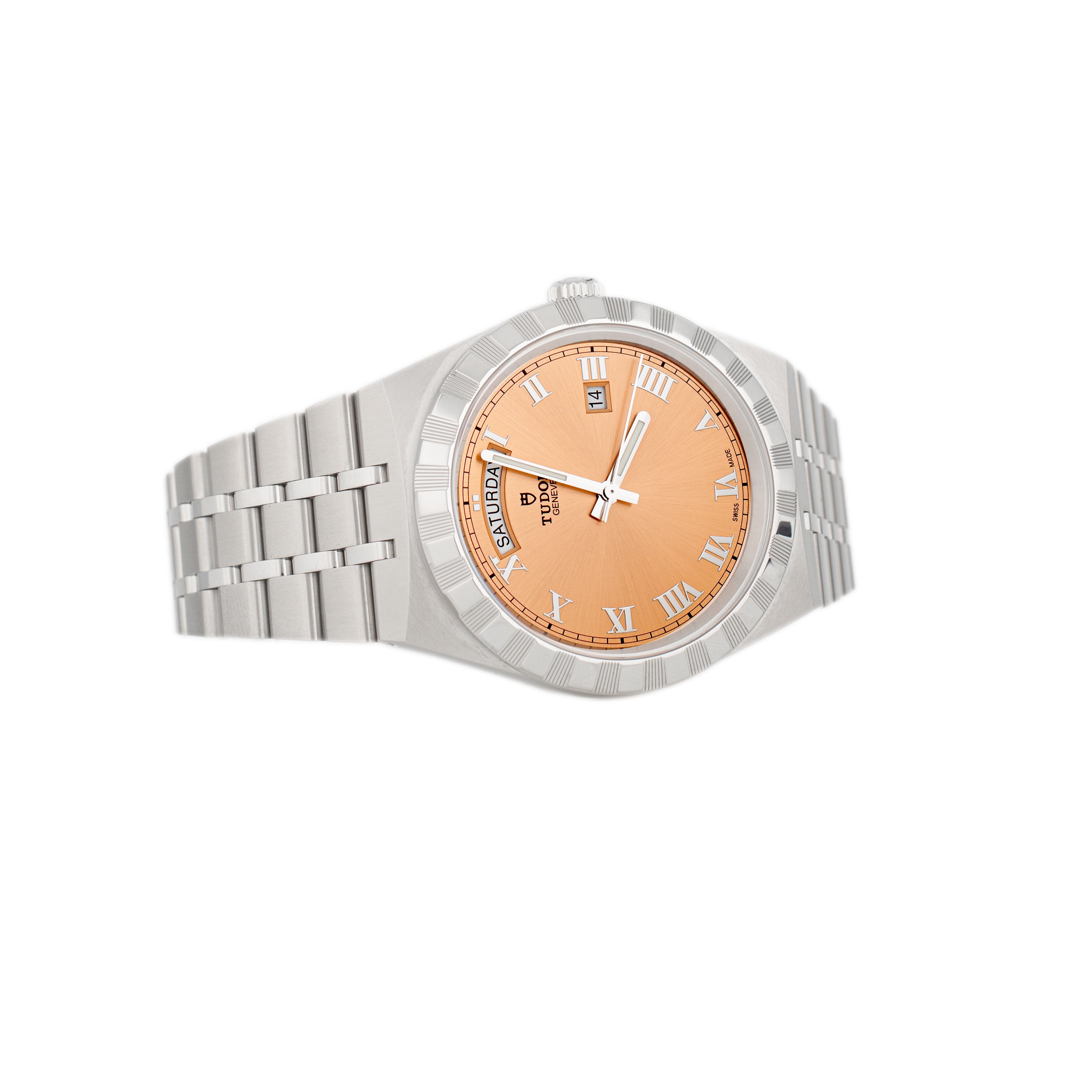 Tudor Royal Stainless Steel Salmon Dial 41mm m28600-0009 Full Set