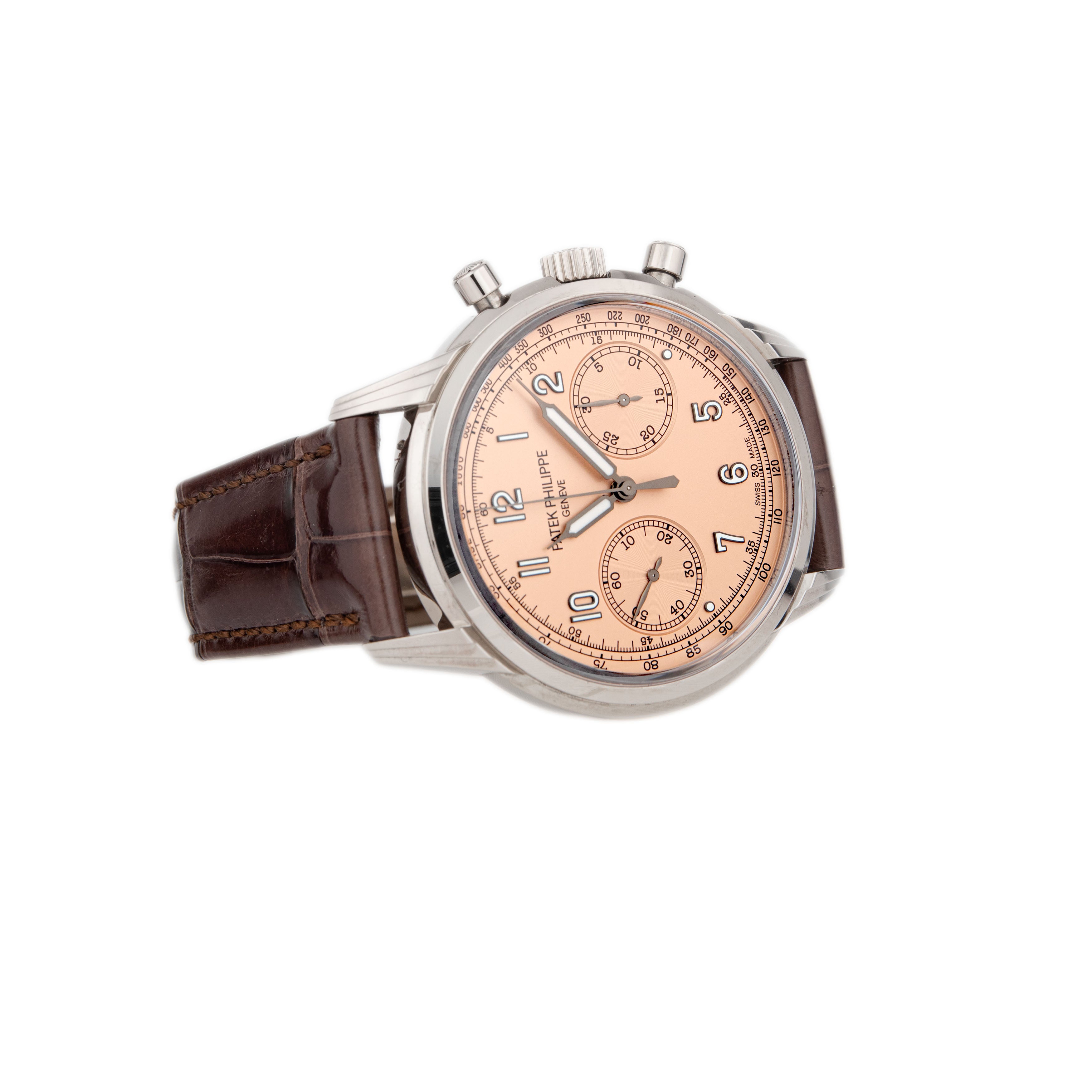 Patek Philippe Complications Chronograph White Gold Salmon Dial 41mm 5172G-010 Full Set