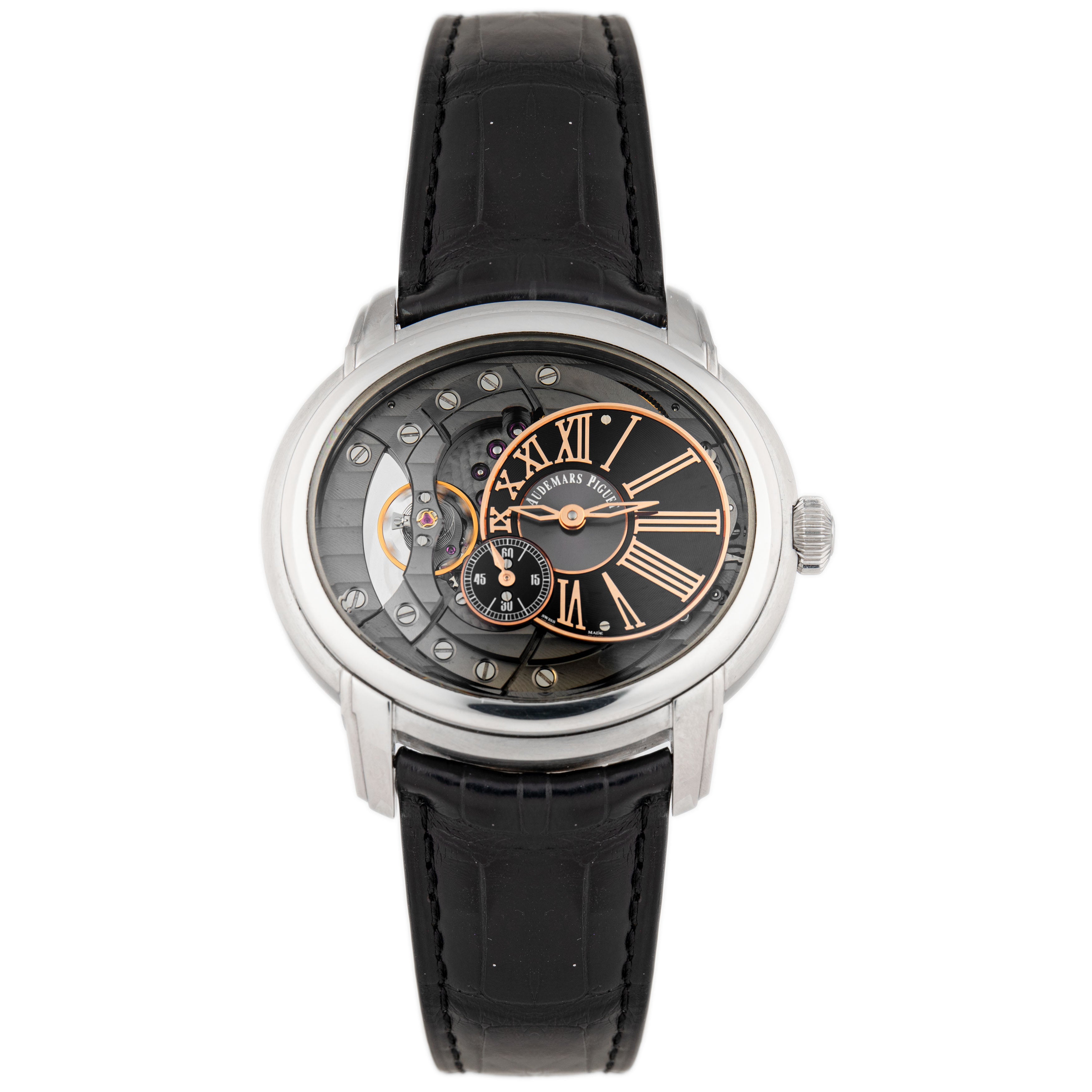 Audemars Piguet Millenary 4101 Stainless Steel Skeleton Dial 47x43mm 15350ST.OO.D002CR.01 Full Set