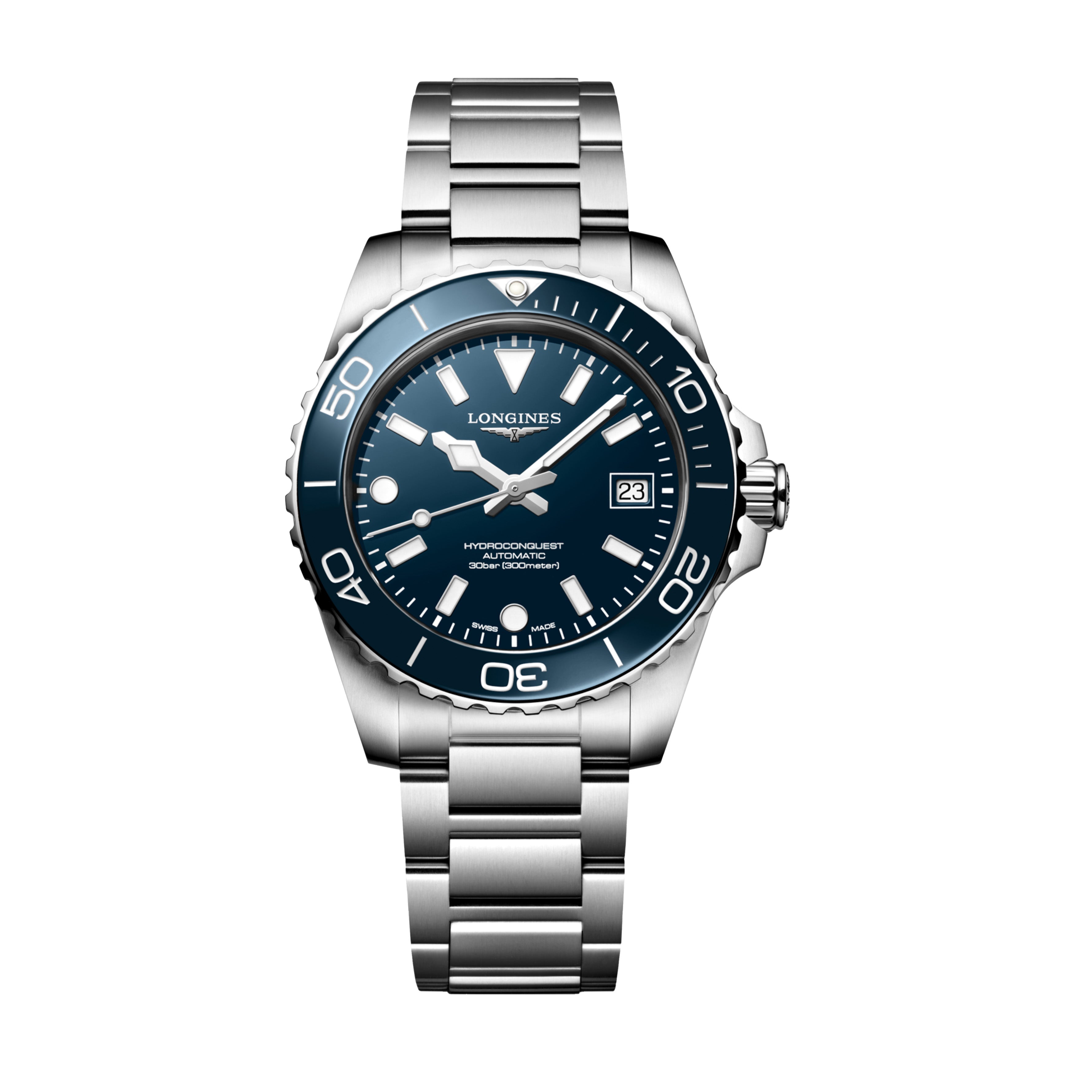 Longines Hydroconquest Watch, 39mm Blue Dial, L3.779.4.96.6