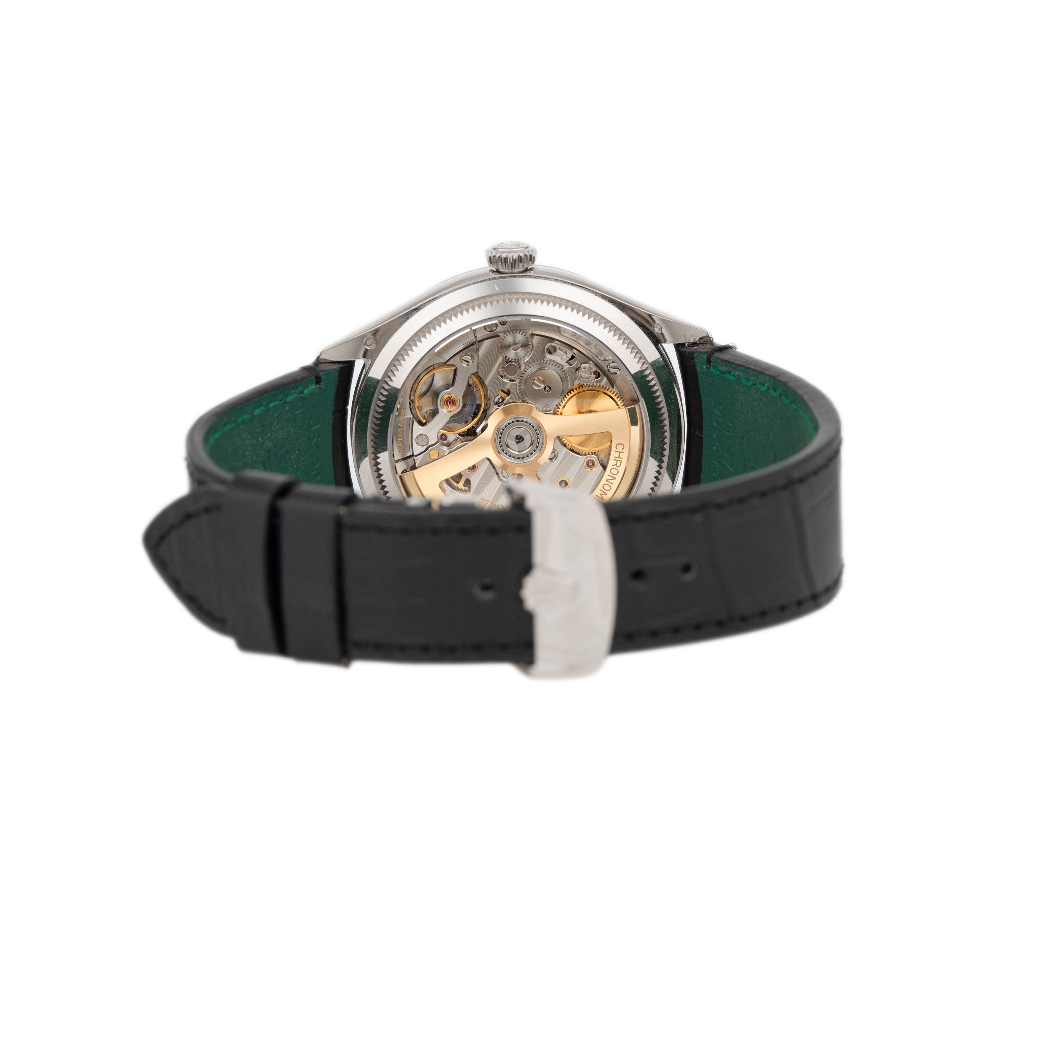 Rolex 1908 White Gold Black Dial 39mm 52509 Full Set
