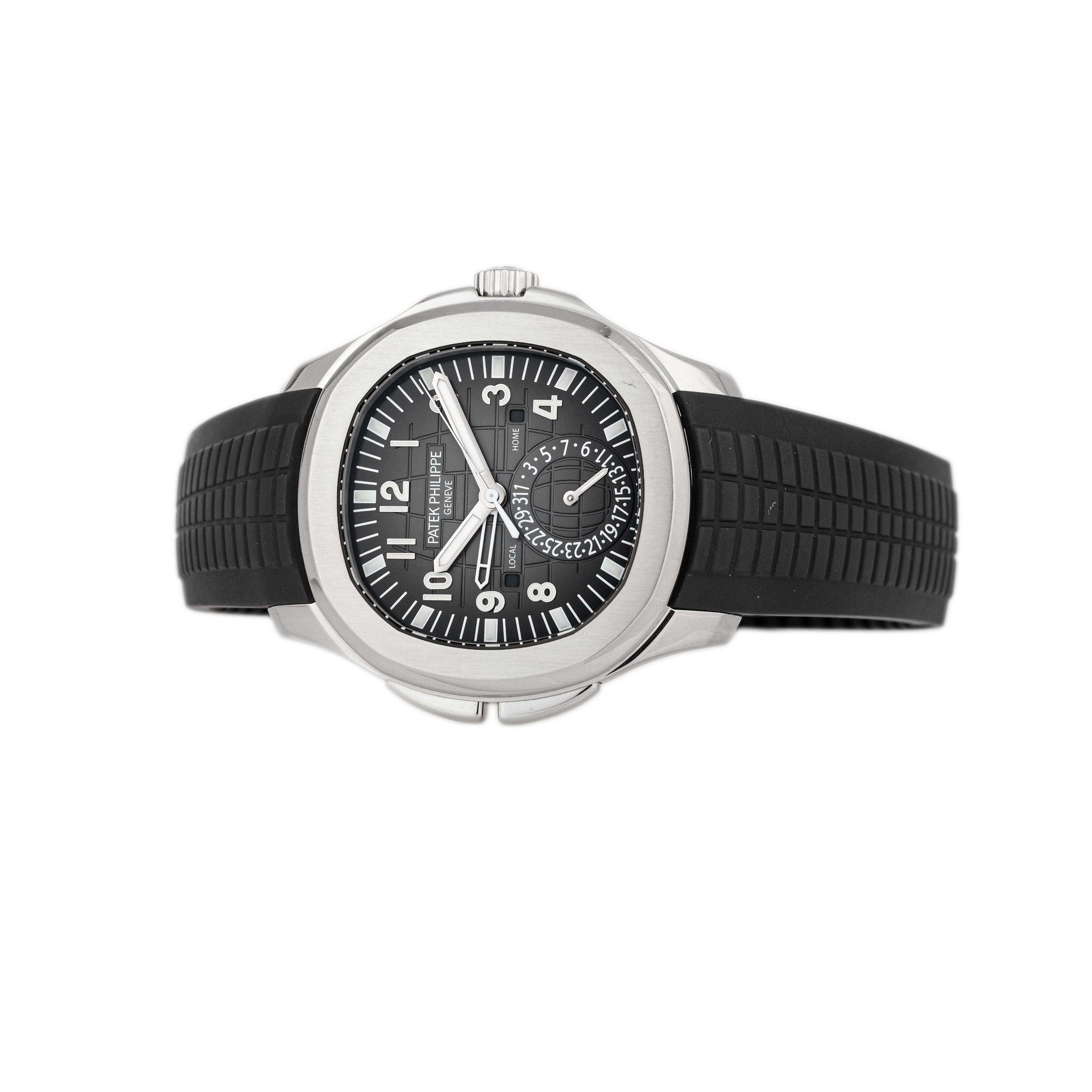 Patek Philippe Aquanaut Travel Time Stainless Steel Black Dial 40.8mm 5164A-001 Full Set