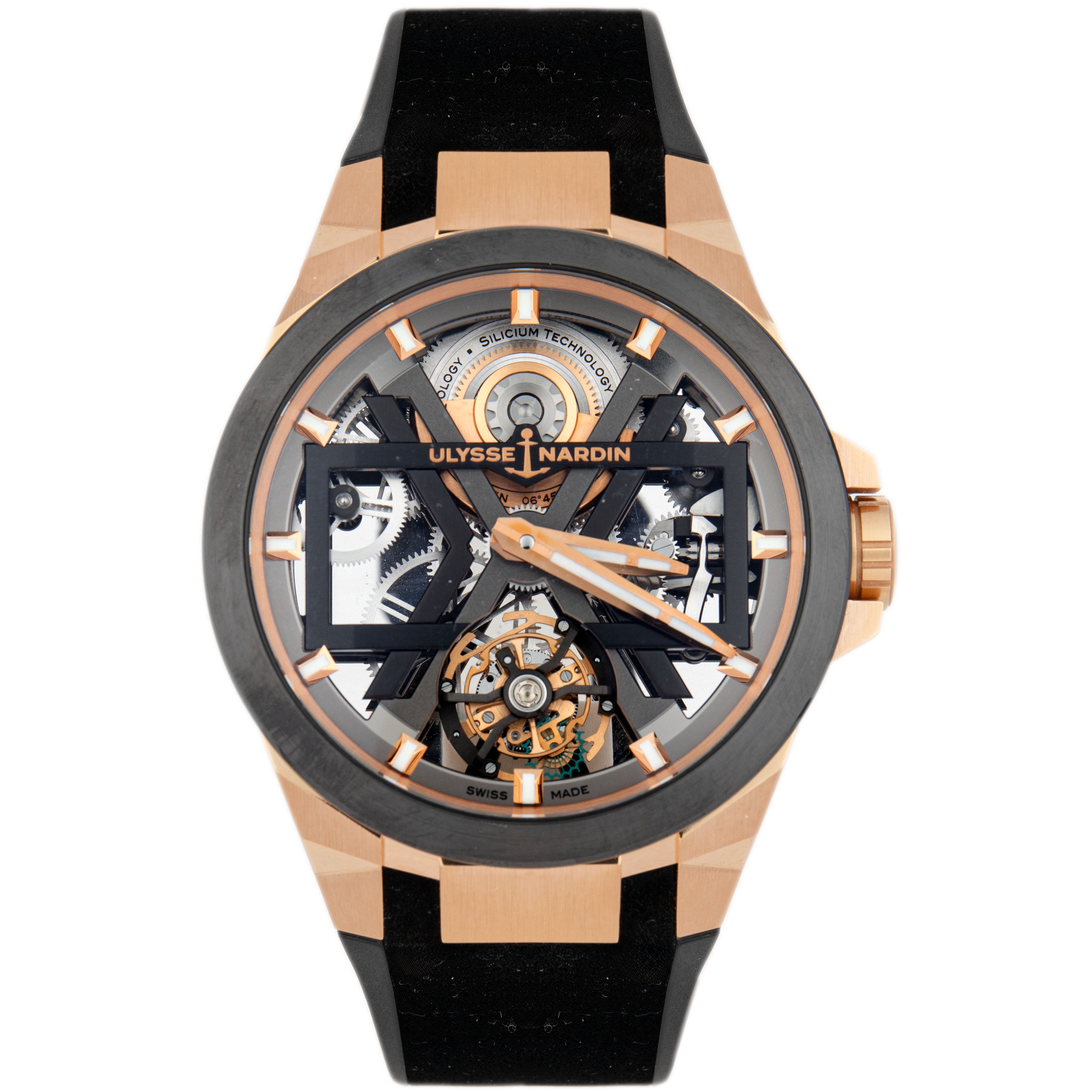 Ulysse Nardin Blast Tourbillon Rose Gold Skeleton 45mm 1725-400/02 Full Set