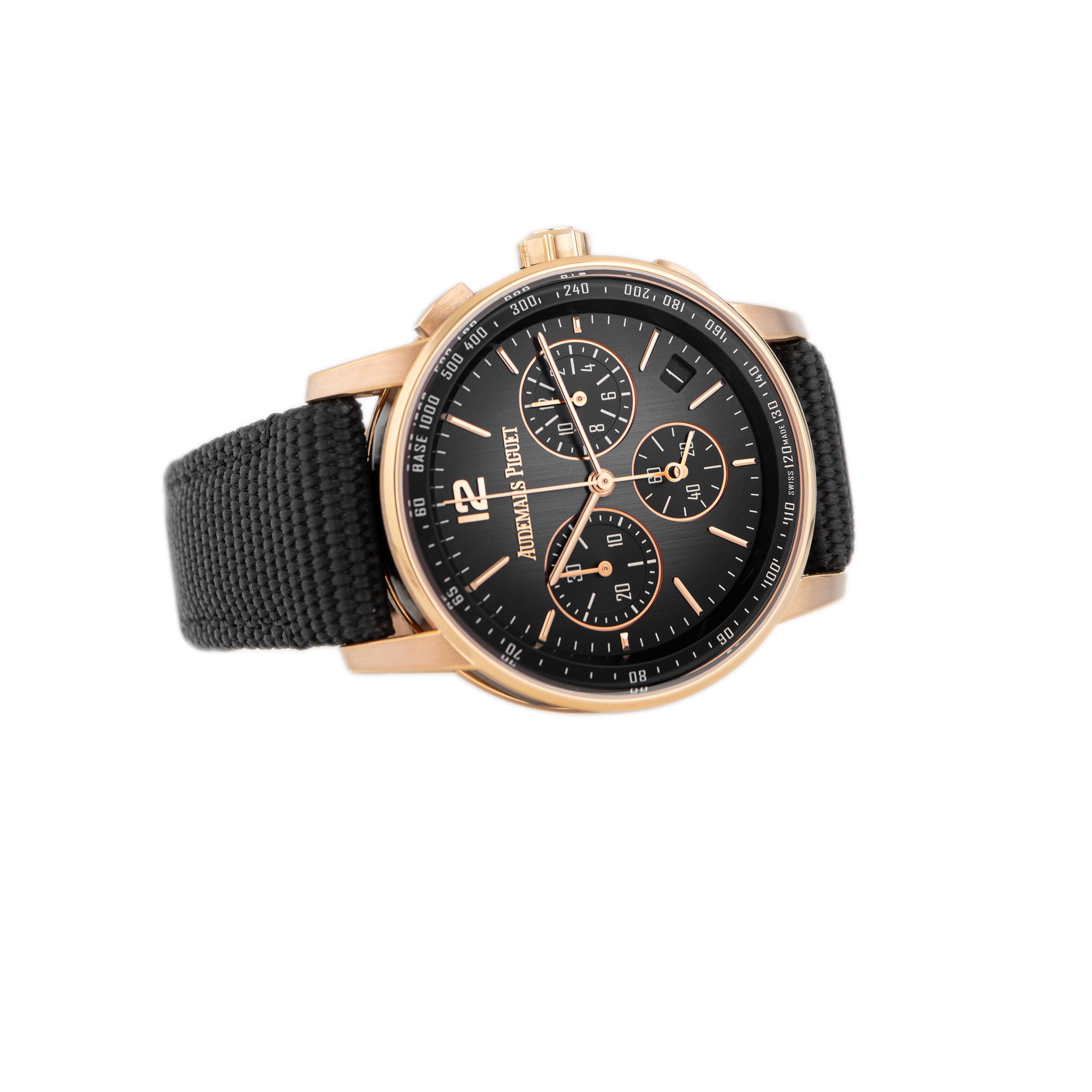 Audemars Piguet Code 11.59 Chronograph Rose Gold & Ceramic Gray Dial 41mm 26393NR.OO.A002KB.01