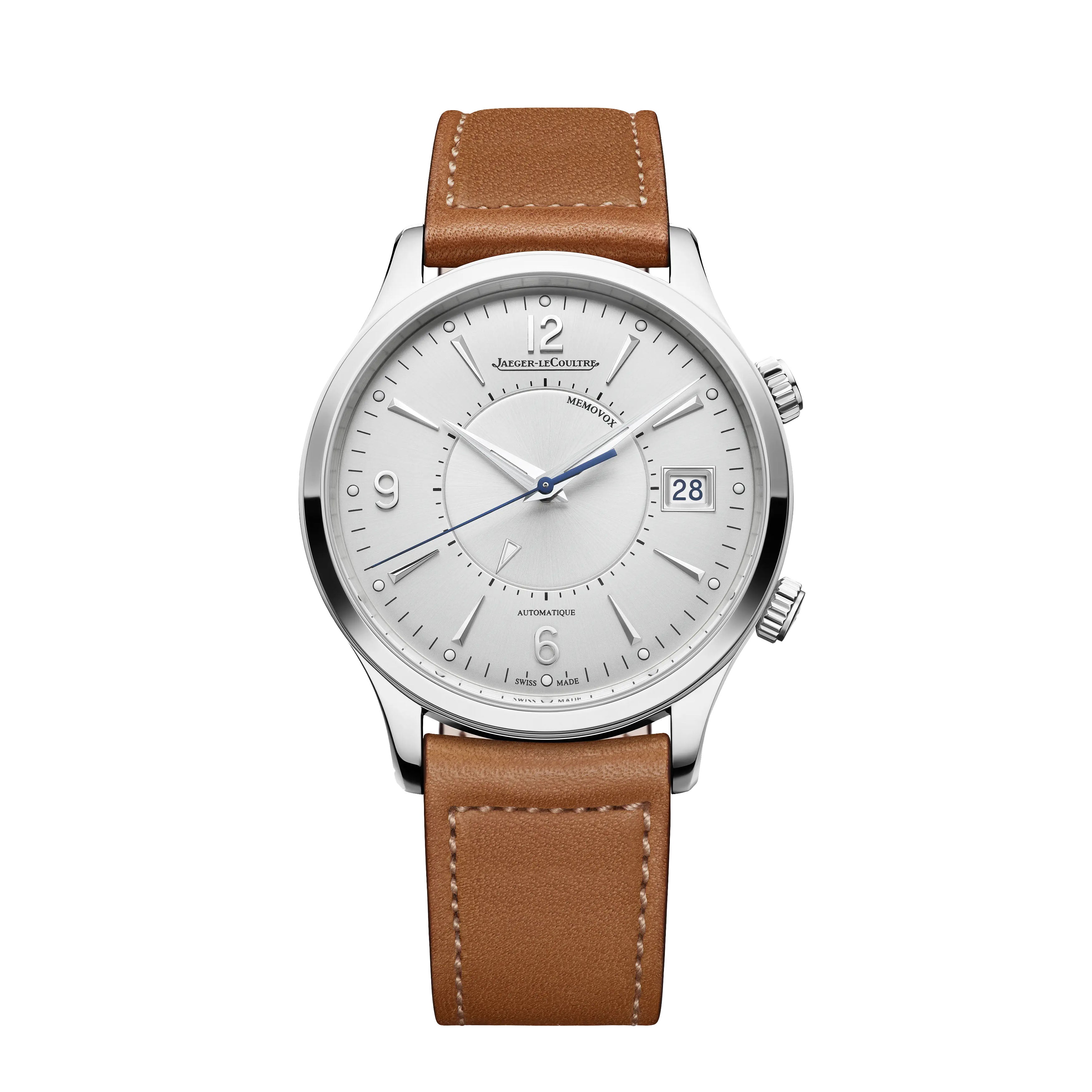 Jaeger-LeCoultre Master Control Memovox Watch, 40mm Silver Dial, Q411843J