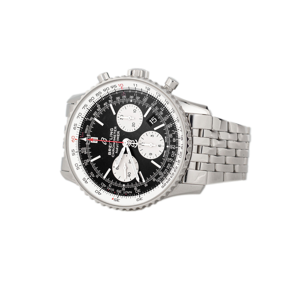 Breitling Navitimer B01 Chronograph Stainless Steel Black Dial 43mm AB0121