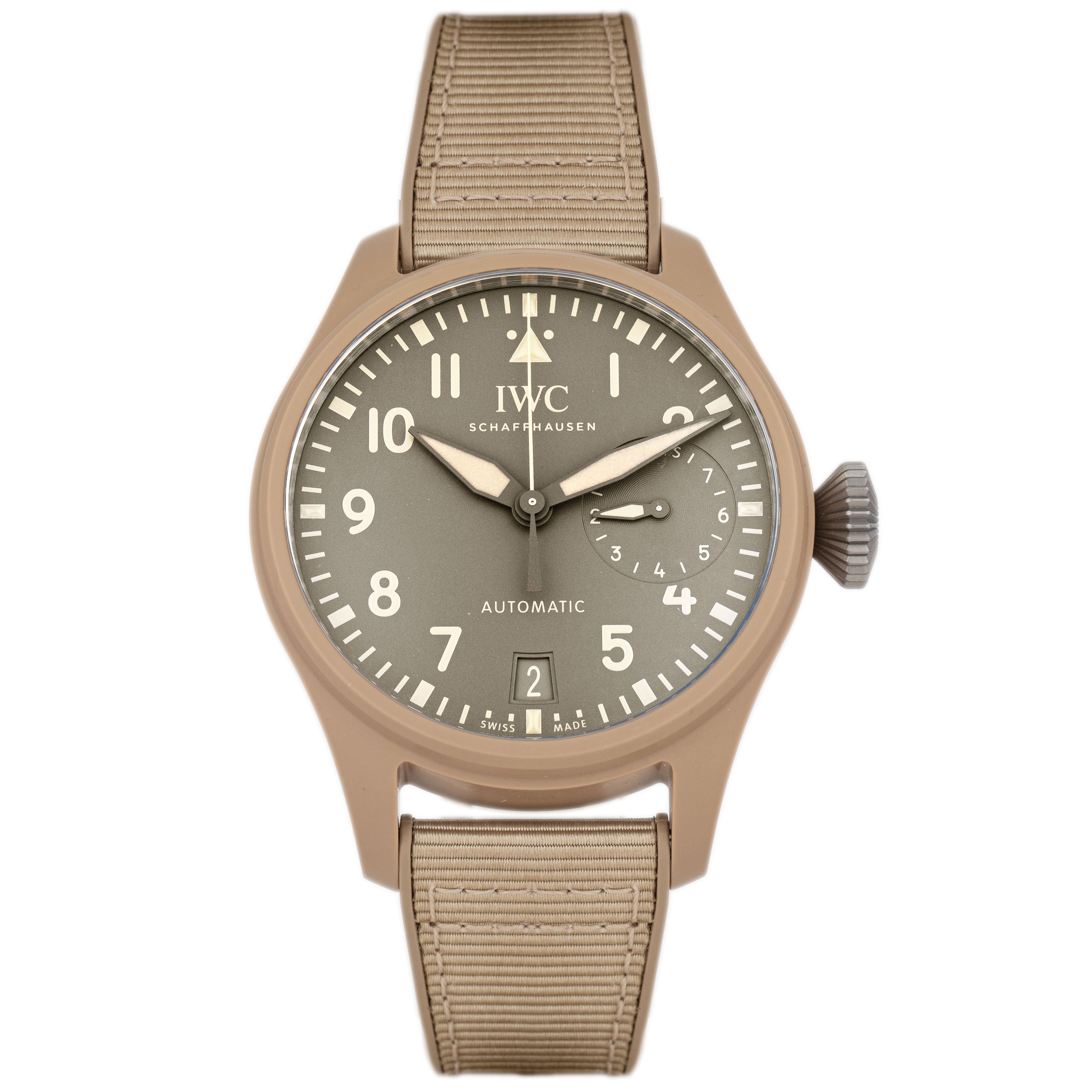 IWC Big Pilot's Watch Mojave Desert Ceramic Brown Dial 46mm IW506003 Full Set