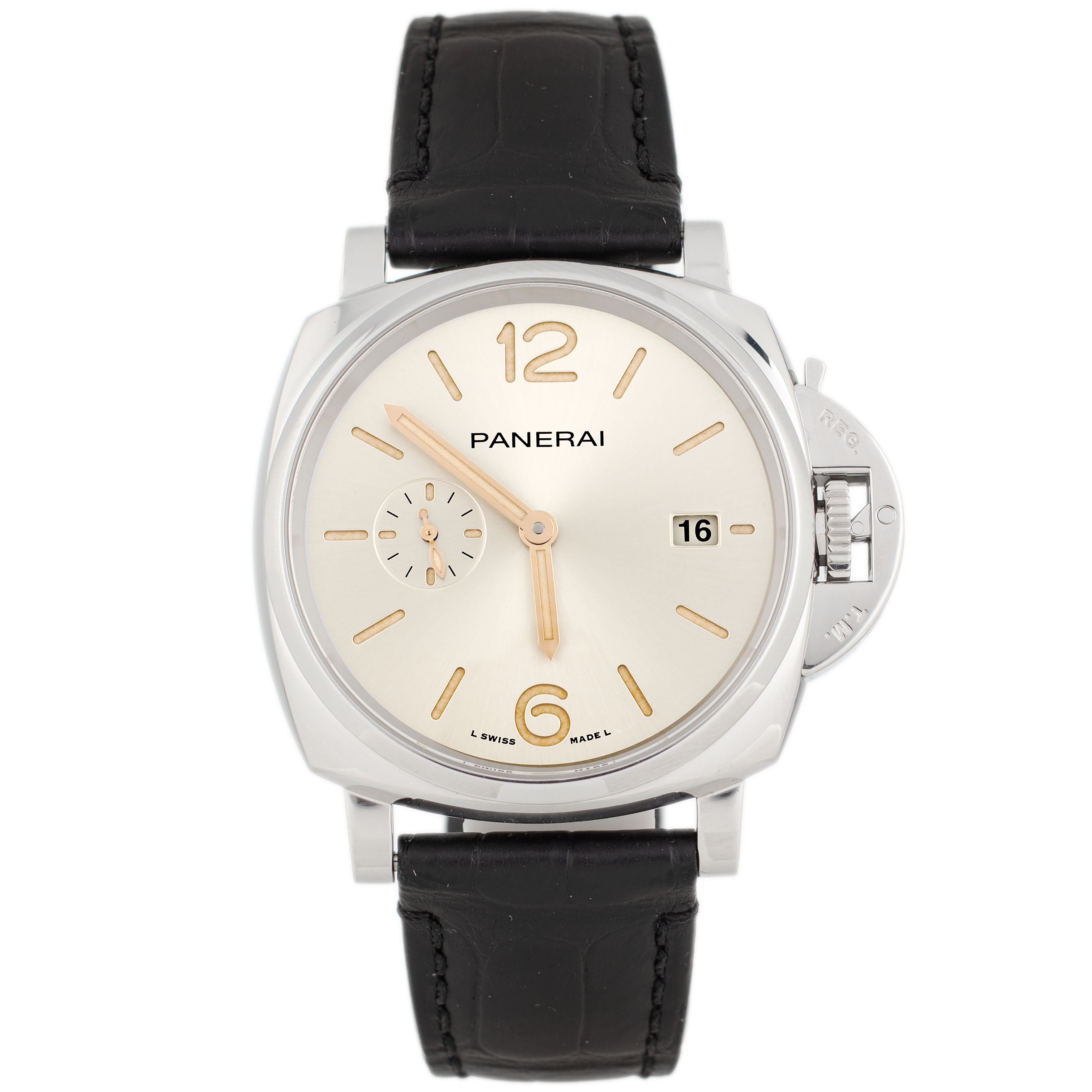 Panerai Luminor Due Stainless Steel Champagne Dial 42mm PAM01672 Full Set