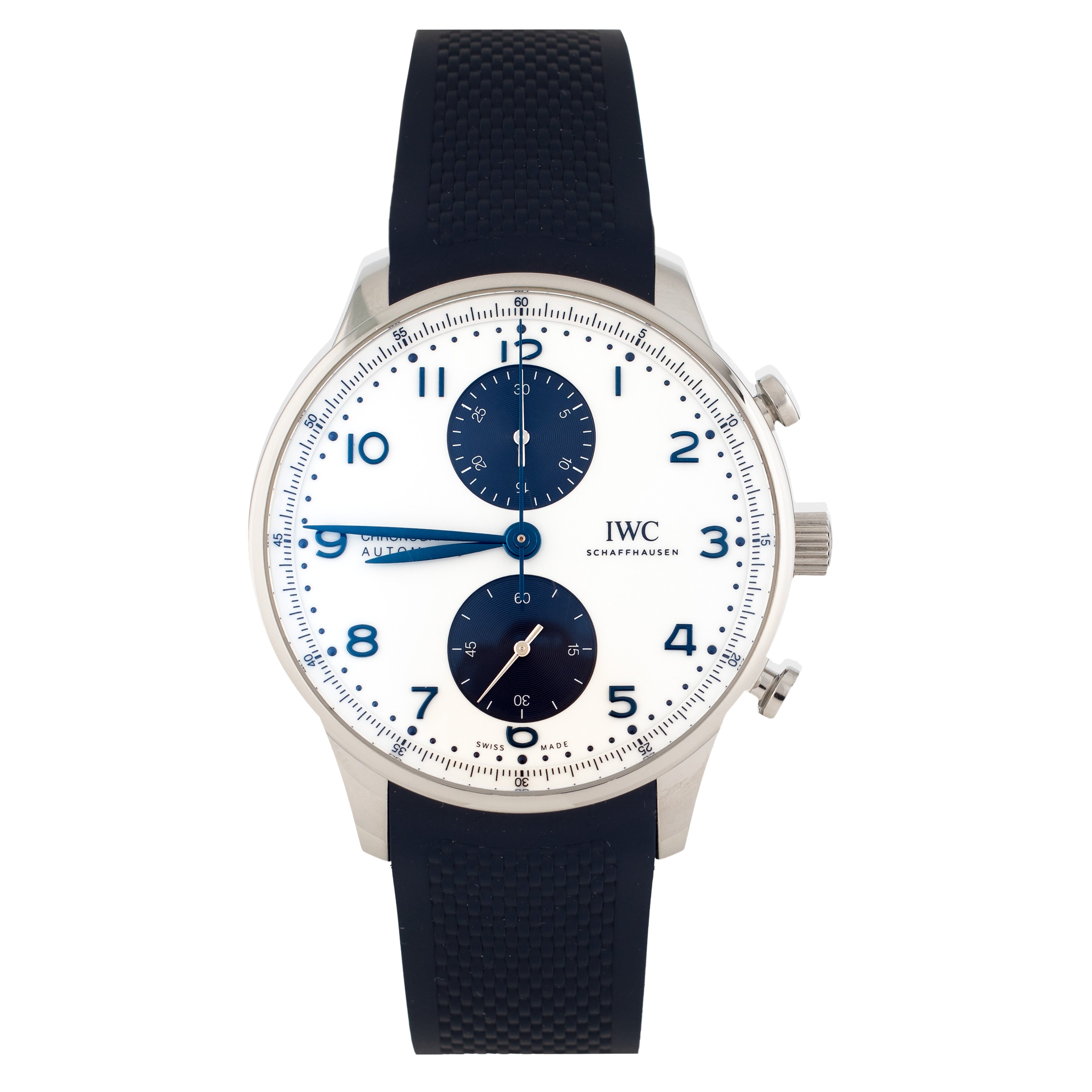 IWC Portugieser Chronograph Stainless Steel White Dial 41mm IW371620 Full Set