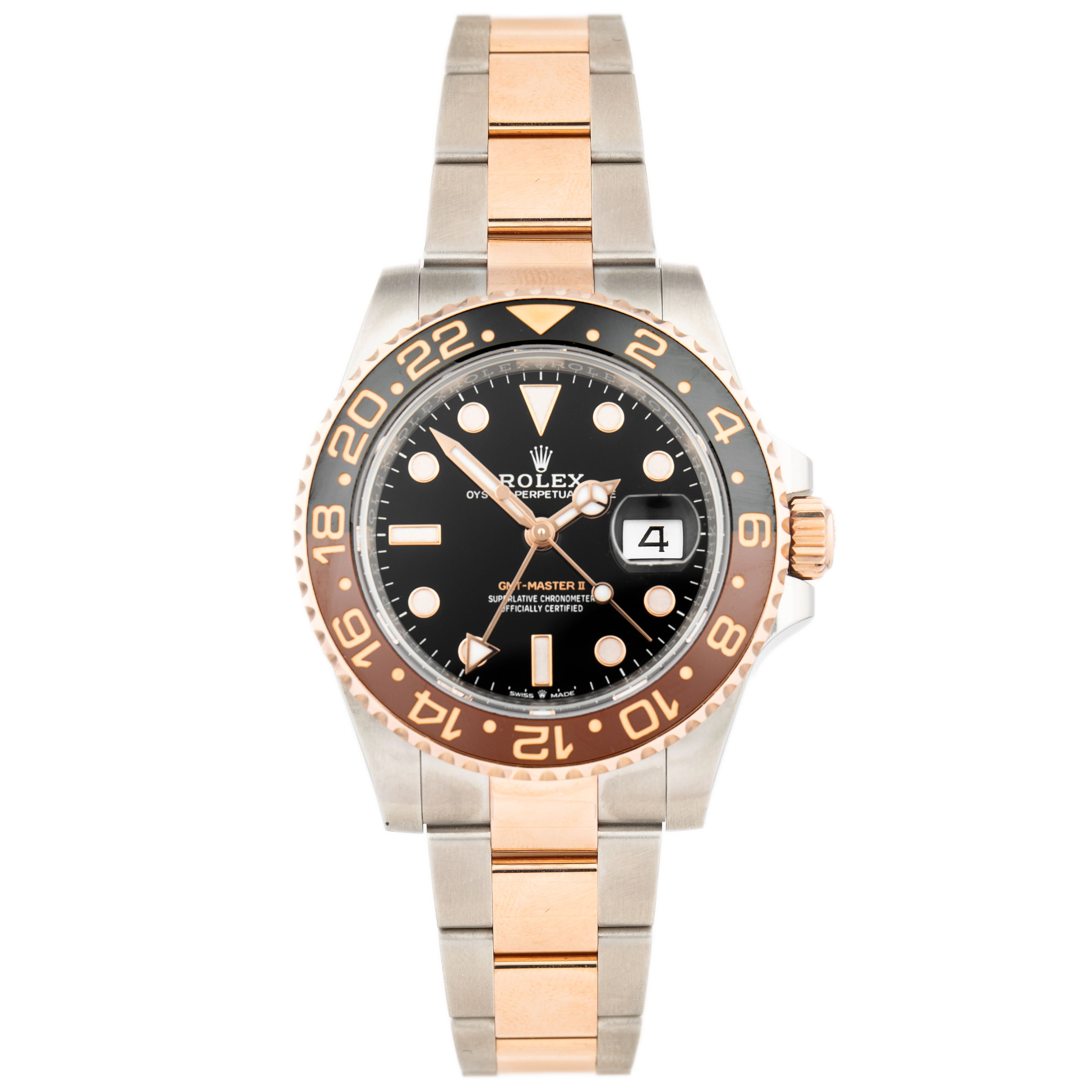 Rolex GMT-Master II Root Beer Stainless Steel Rose Gold 40mm 126711CHNR Full Set