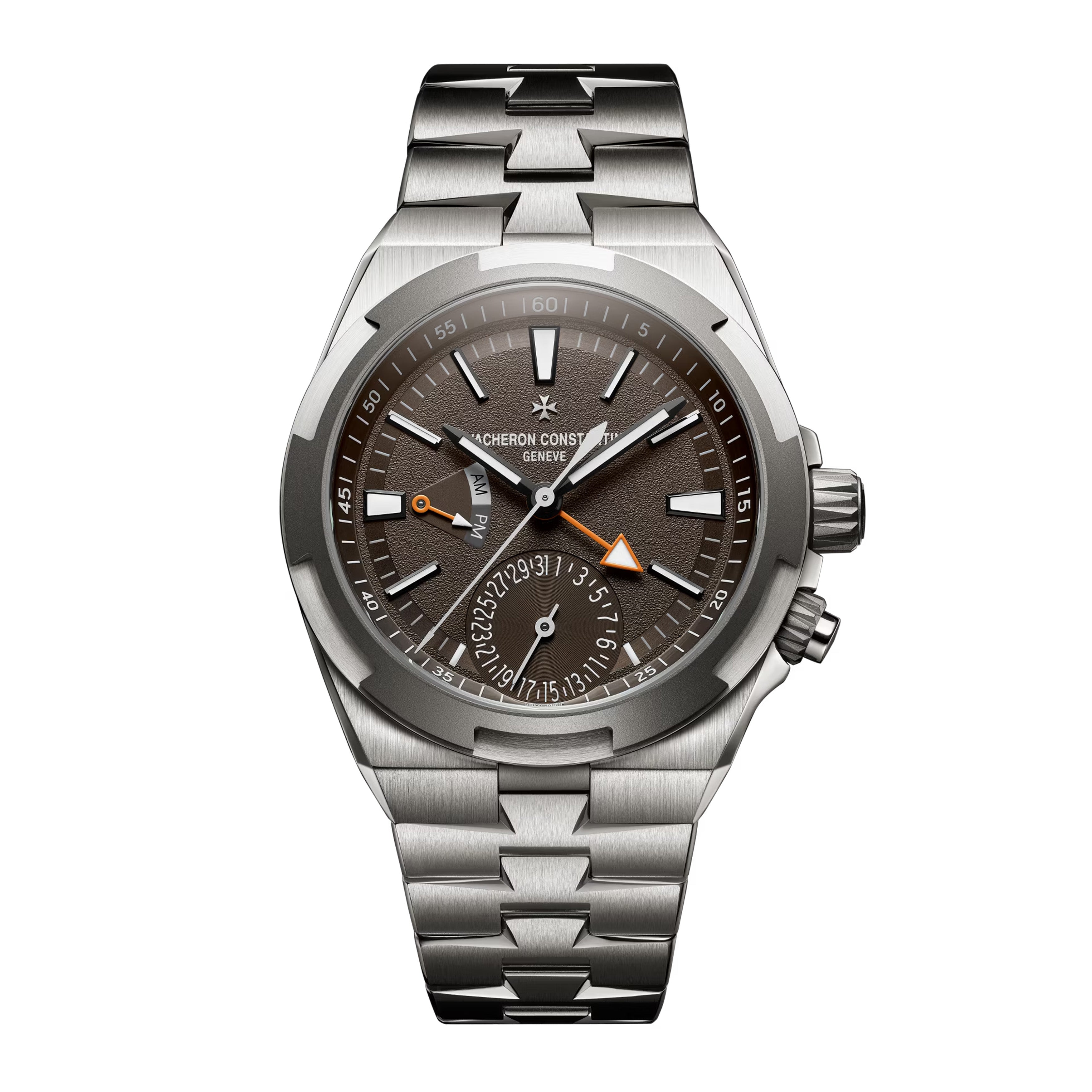 Vacheron Constantin Overseas Dual Time Cardinal Points Watch, 41mm Brown Dial, 7930V/210T-H072