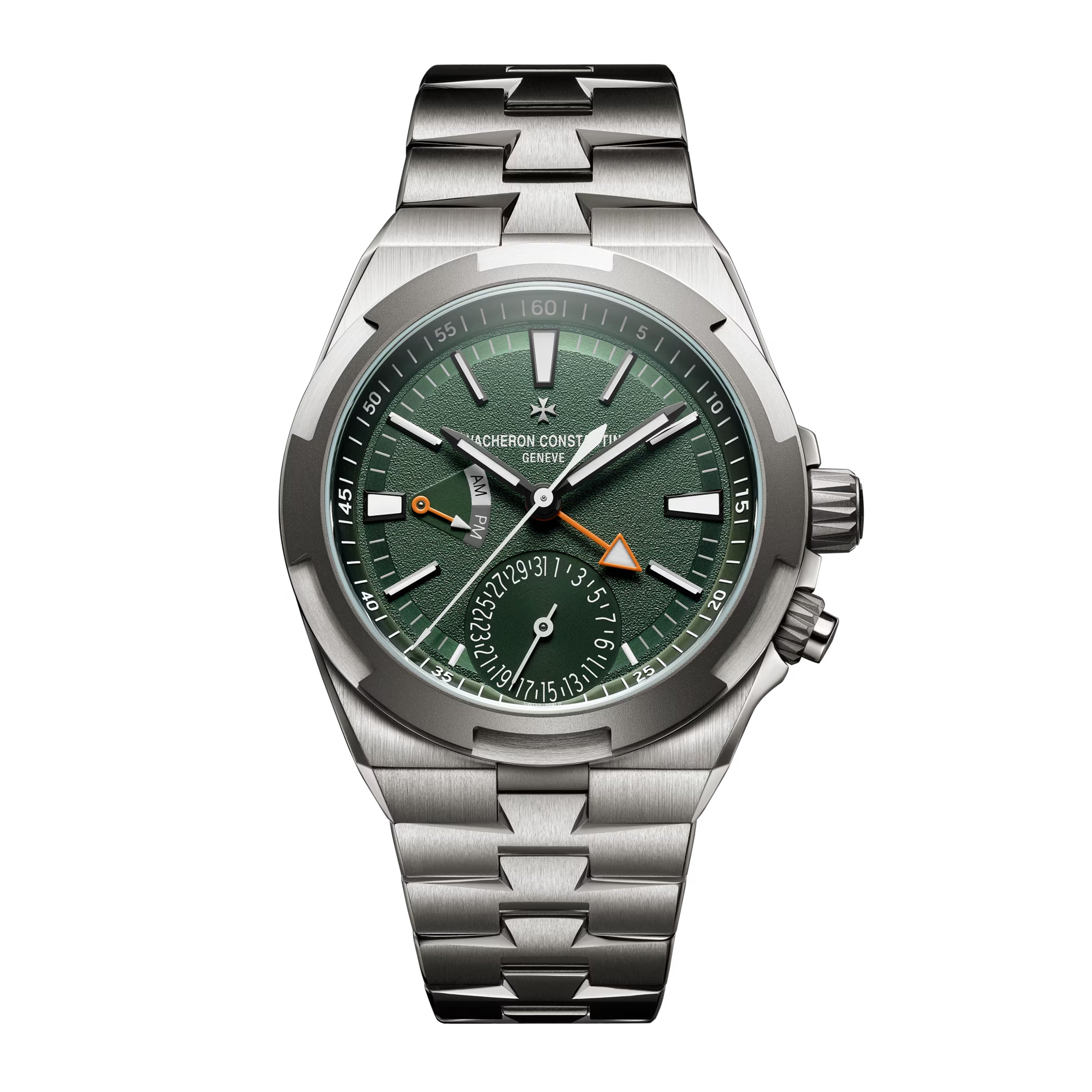 Vacheron Constantin Overseas Dual Time Cardinal Points Watch, 41mm Green Dial, 7930V/210T-H075