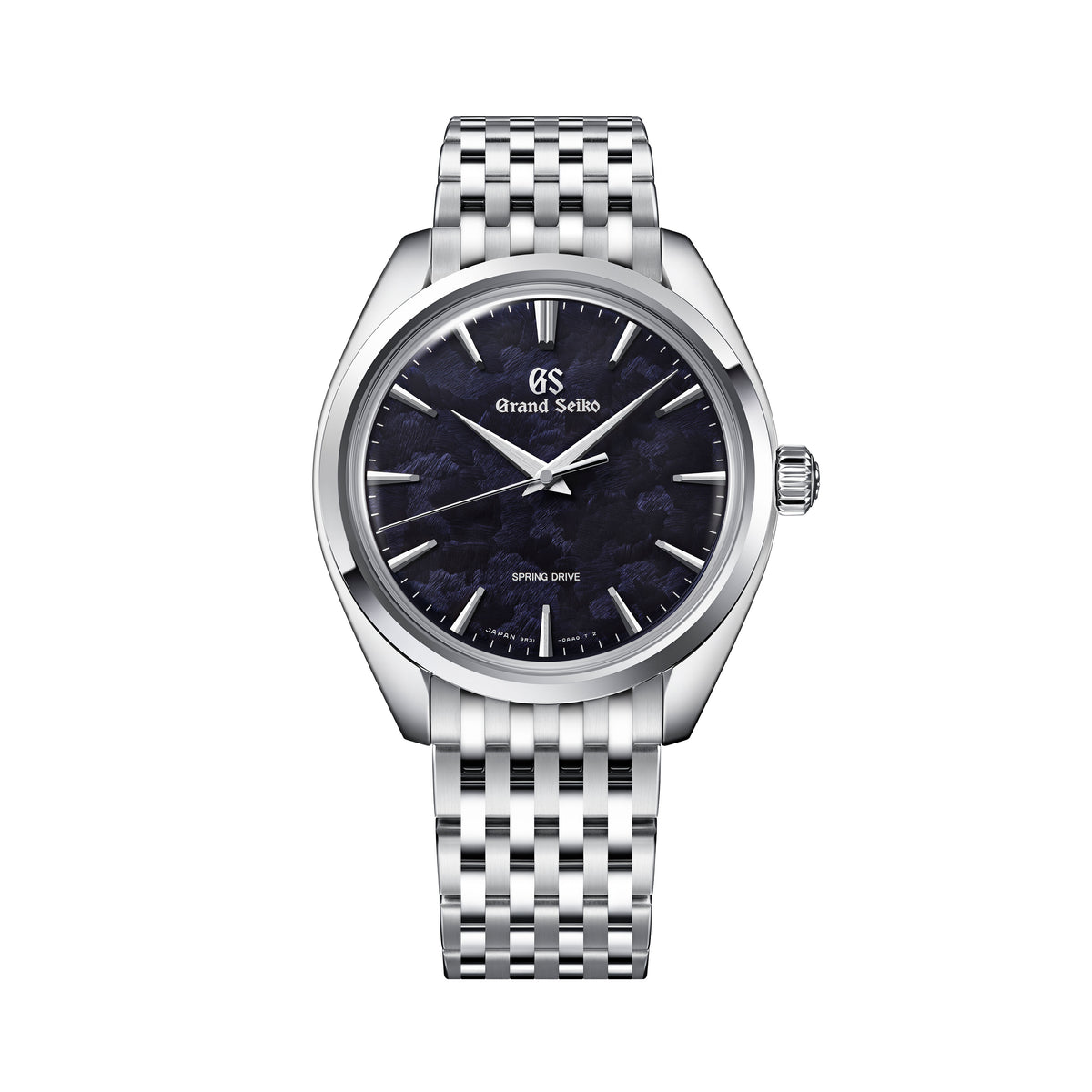 Grand Seiko Elegance Iwao Blue Watch, 38.5mm Purple Dial, SBGY043