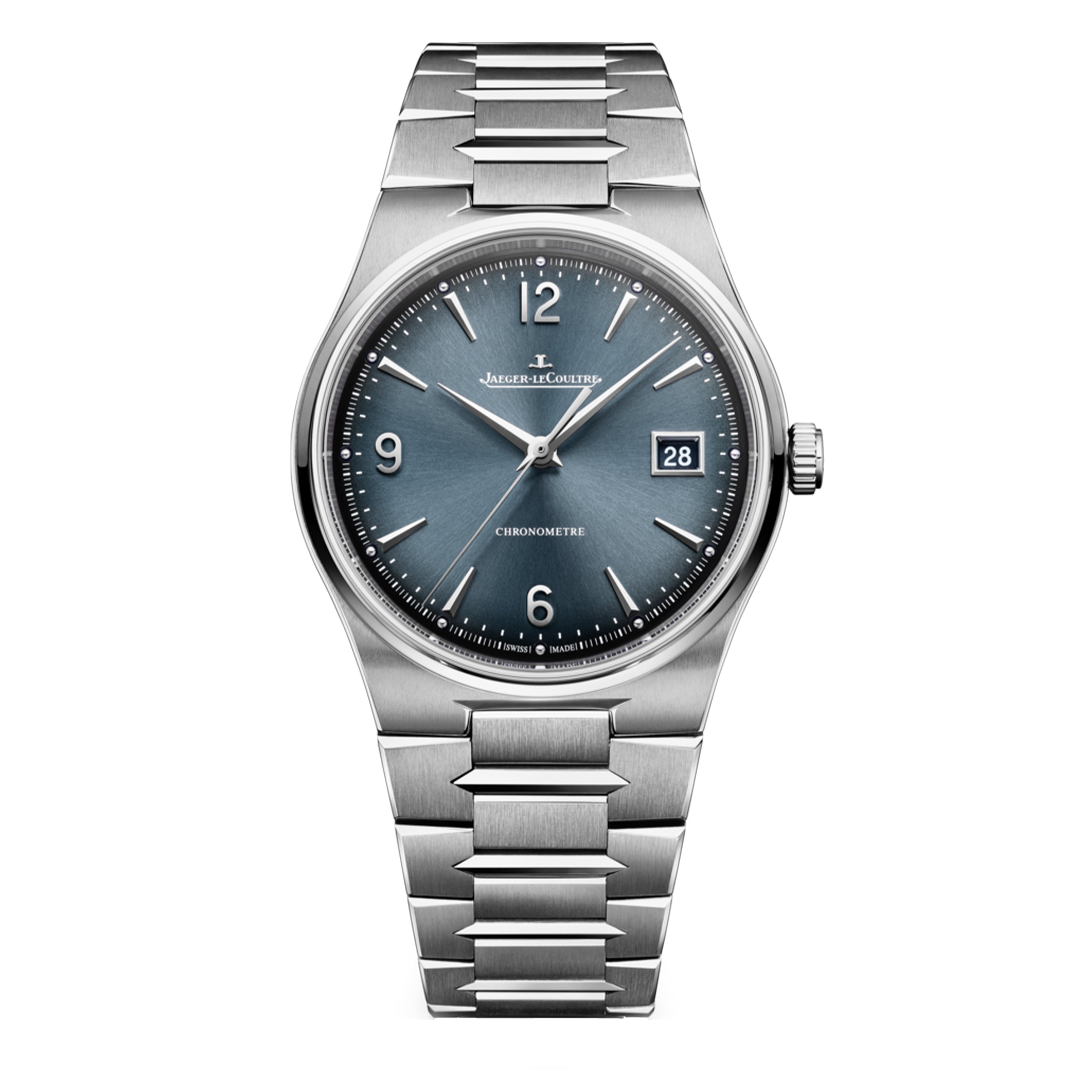 Jaeger-LeCoultre Master Control Chronometre Date Watch, 38mm blue Dial, Q4158120