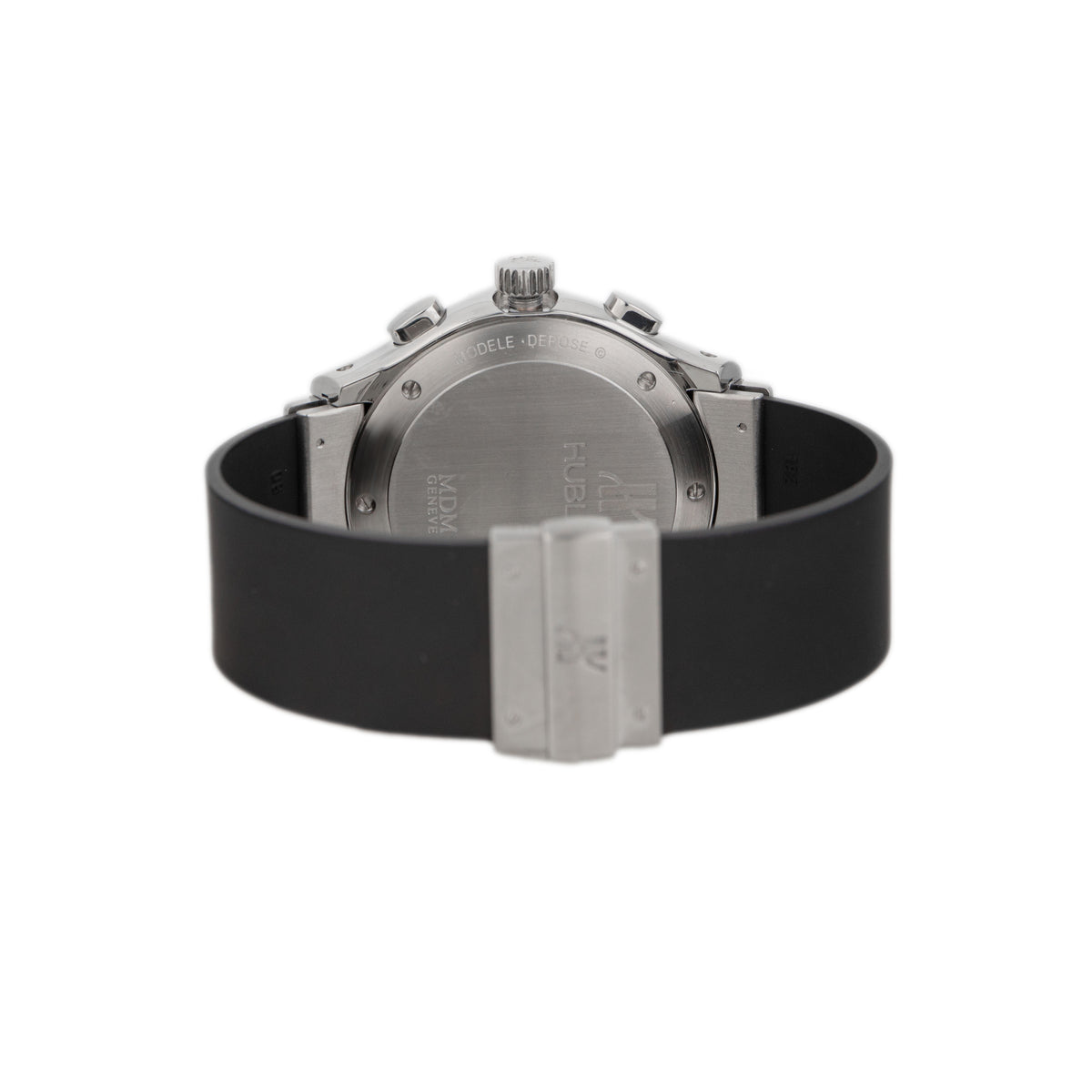 Hublot Elegant Chronograph Stainless Steel Black Dial Diamond Bezel 40mm 1810.1.054