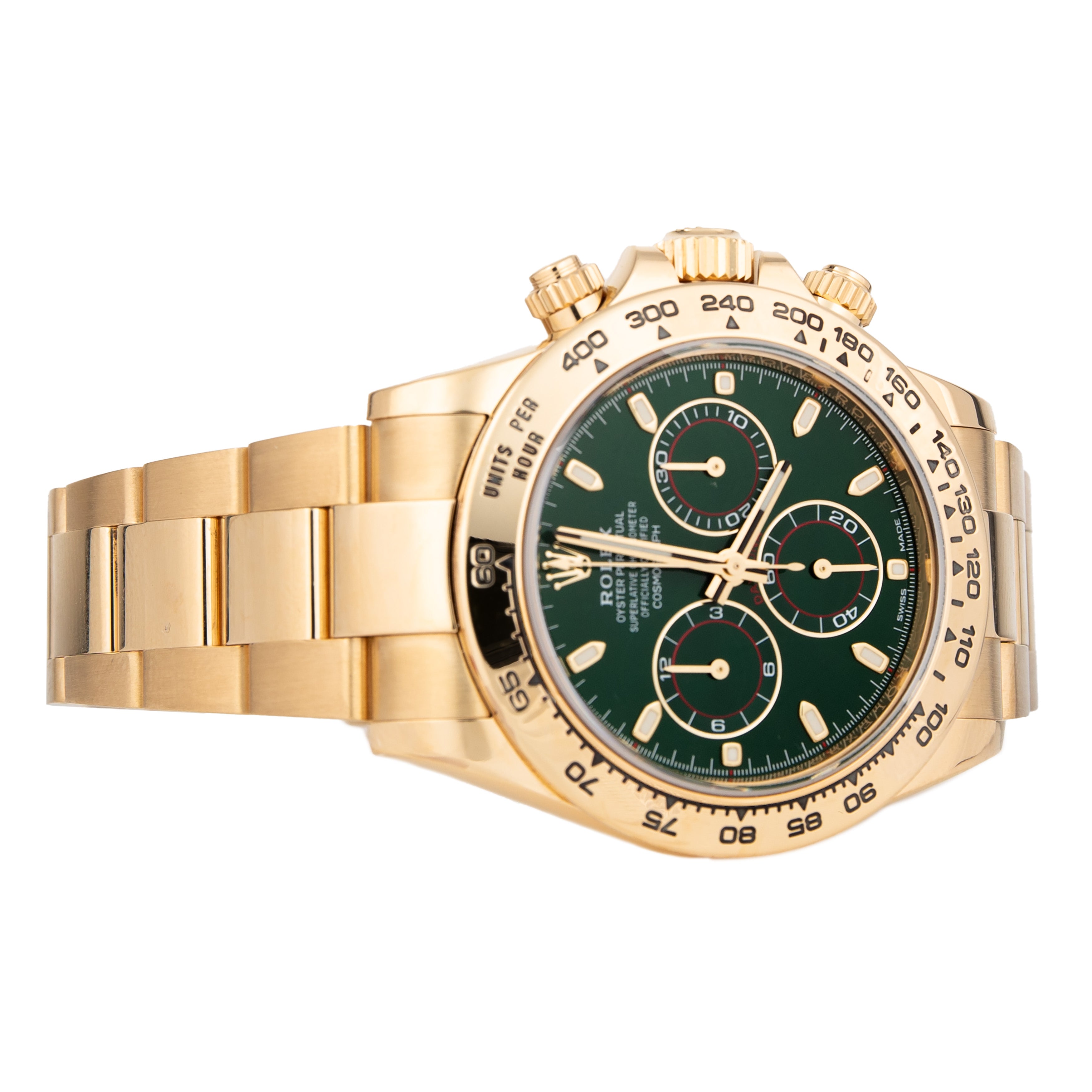 Rolex Daytona Cosmograph John Mayer Yellow Gold Green Dial 40mm 116508