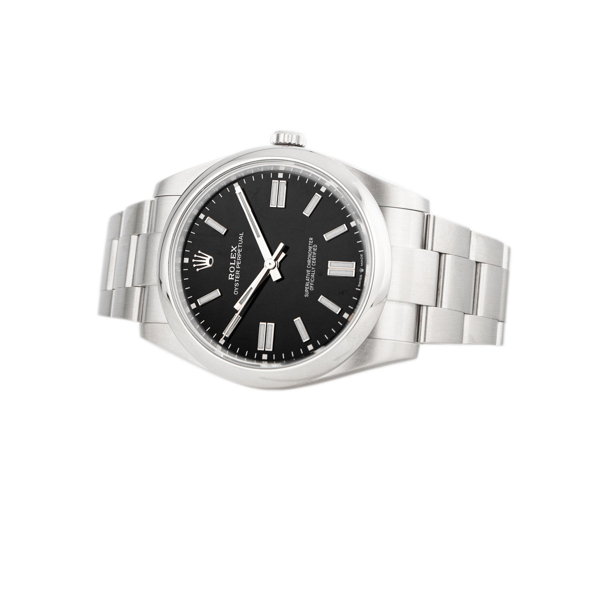 Rolex Oyster Perpetual 41 Stainless Steel Black Dial 41mm 124300 Full Set