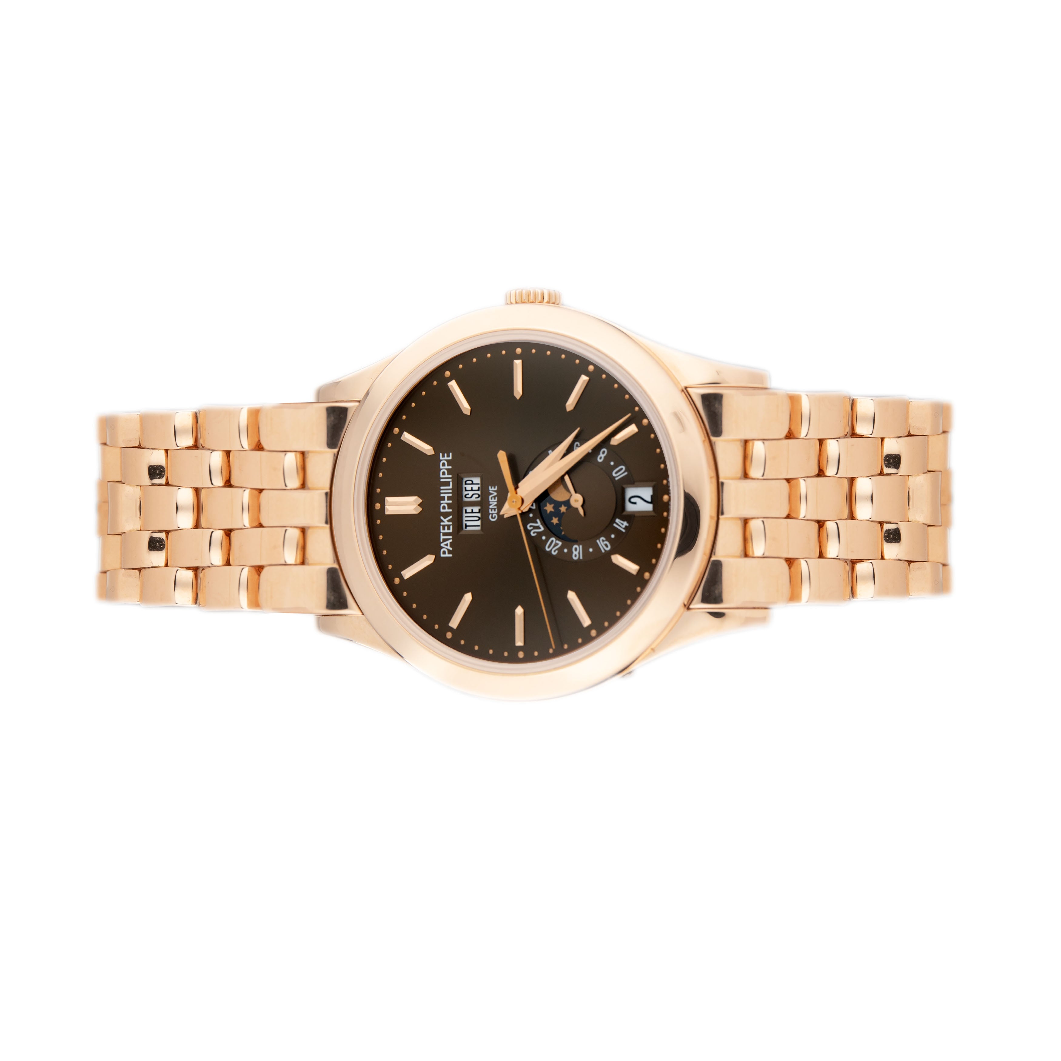 Patek Philippe Complications Annual Calendar Rose Gold Brown Dial 38.5mm 5396R Full Set