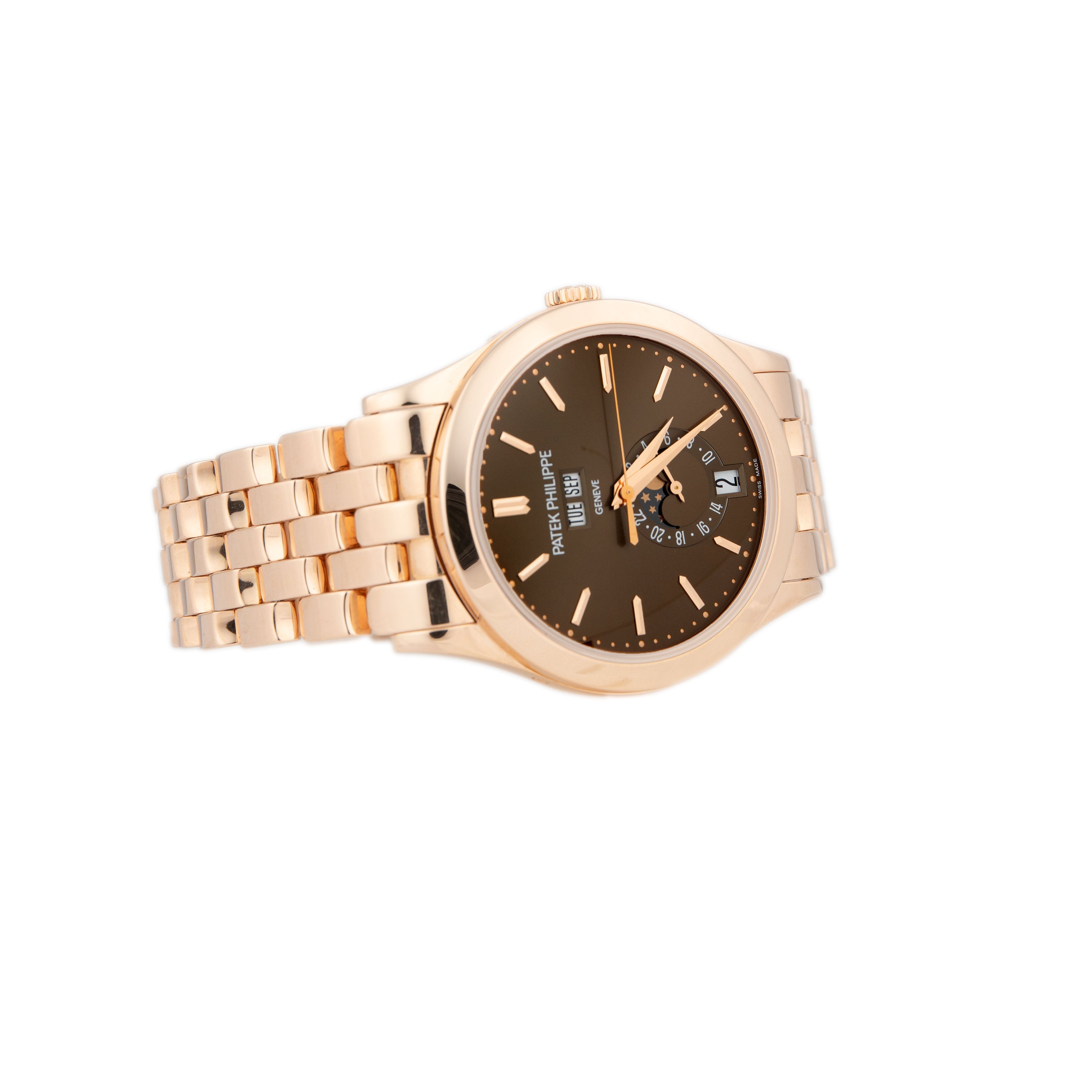 Patek Philippe Complications Annual Calendar Rose Gold Brown Dial 38.5mm 5396R Full Set