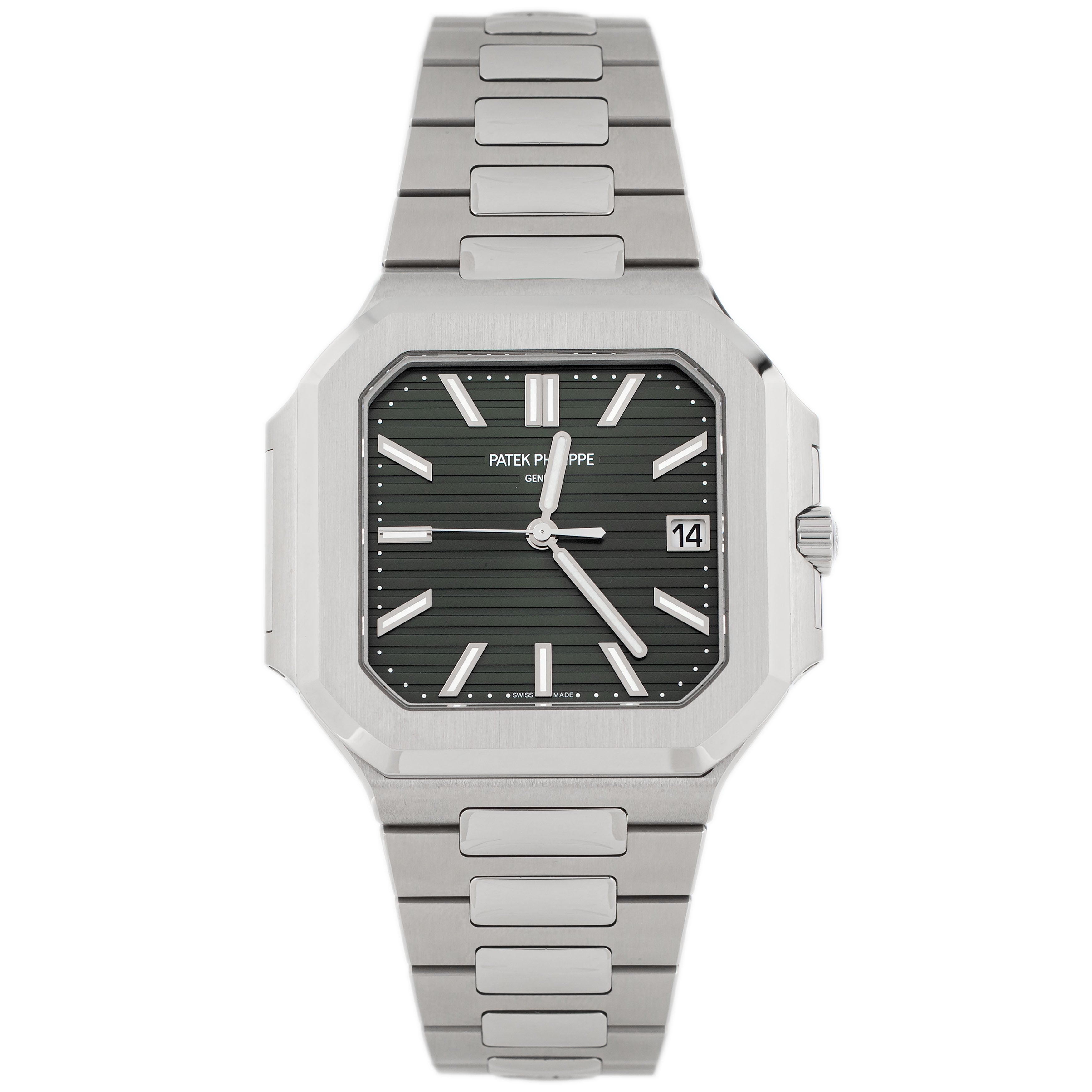 Patek Philippe Cubitus ノベルティグッズ Patek Philippe Cubitus Stainless Steel Green Dial 45mm 5821/1A-001