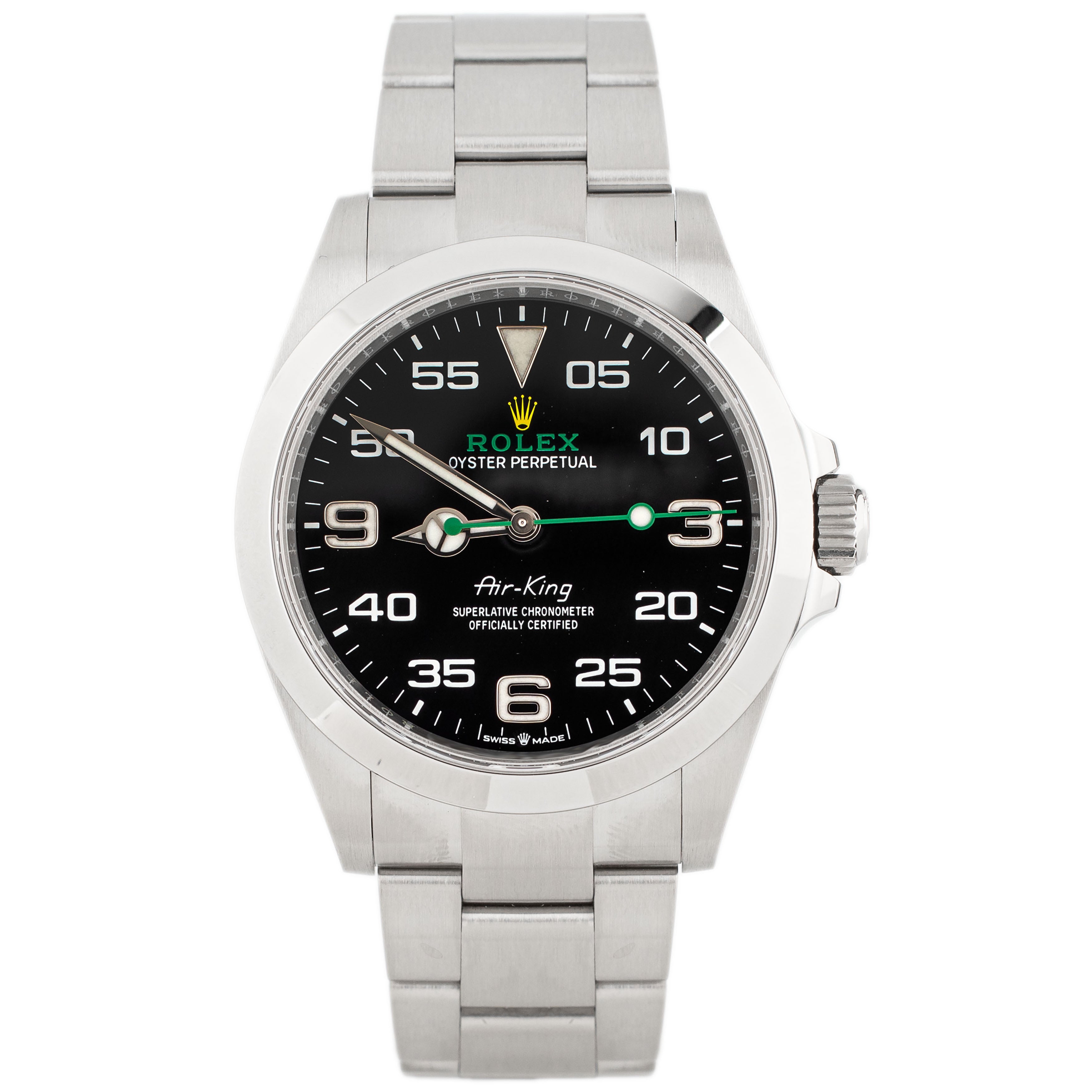 Rolex Air King Stainless Steel Black Dial 40mm 126900 Full Set