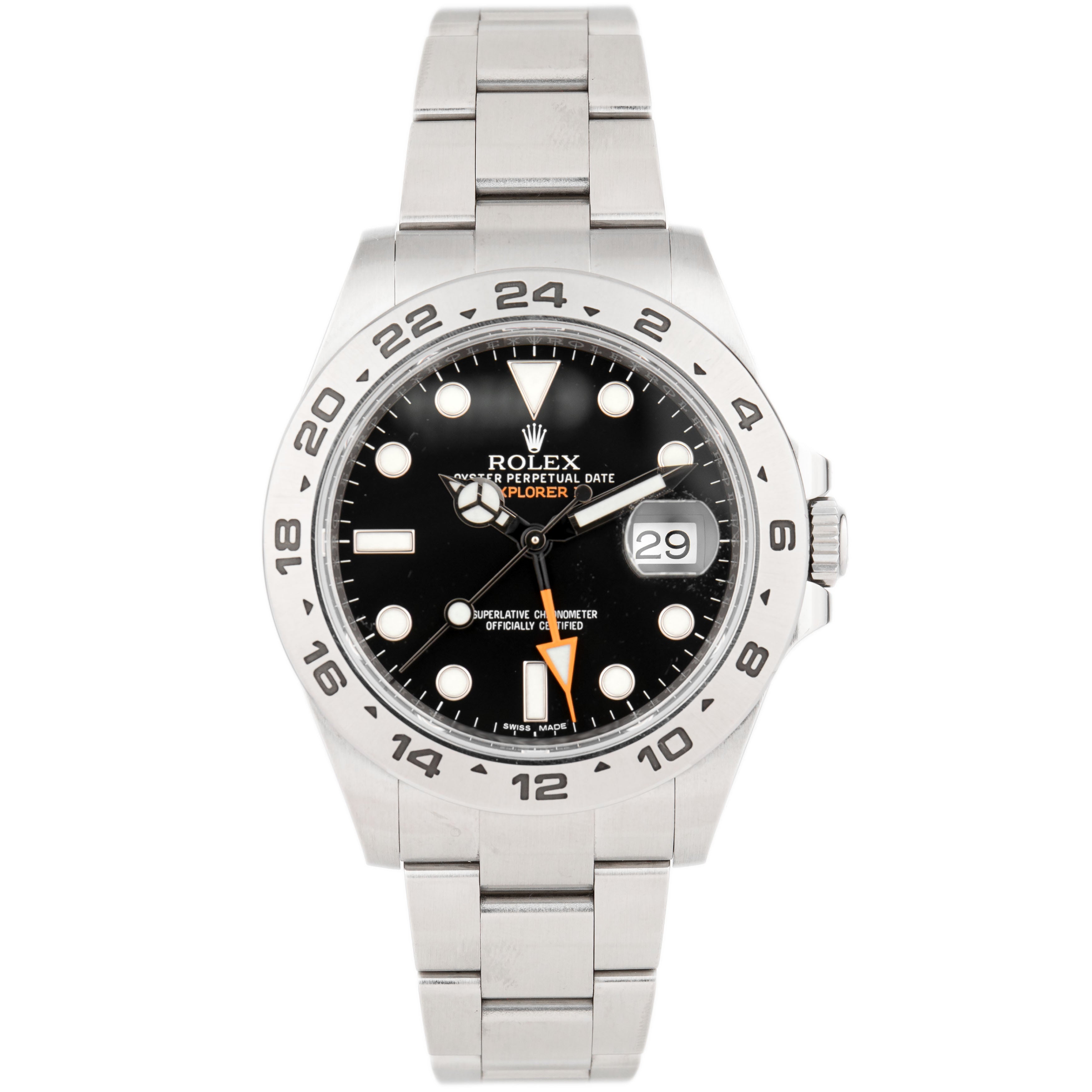 Rolex Explorer II Stainless Steel Black Dial 42mm 216570 Full Set
