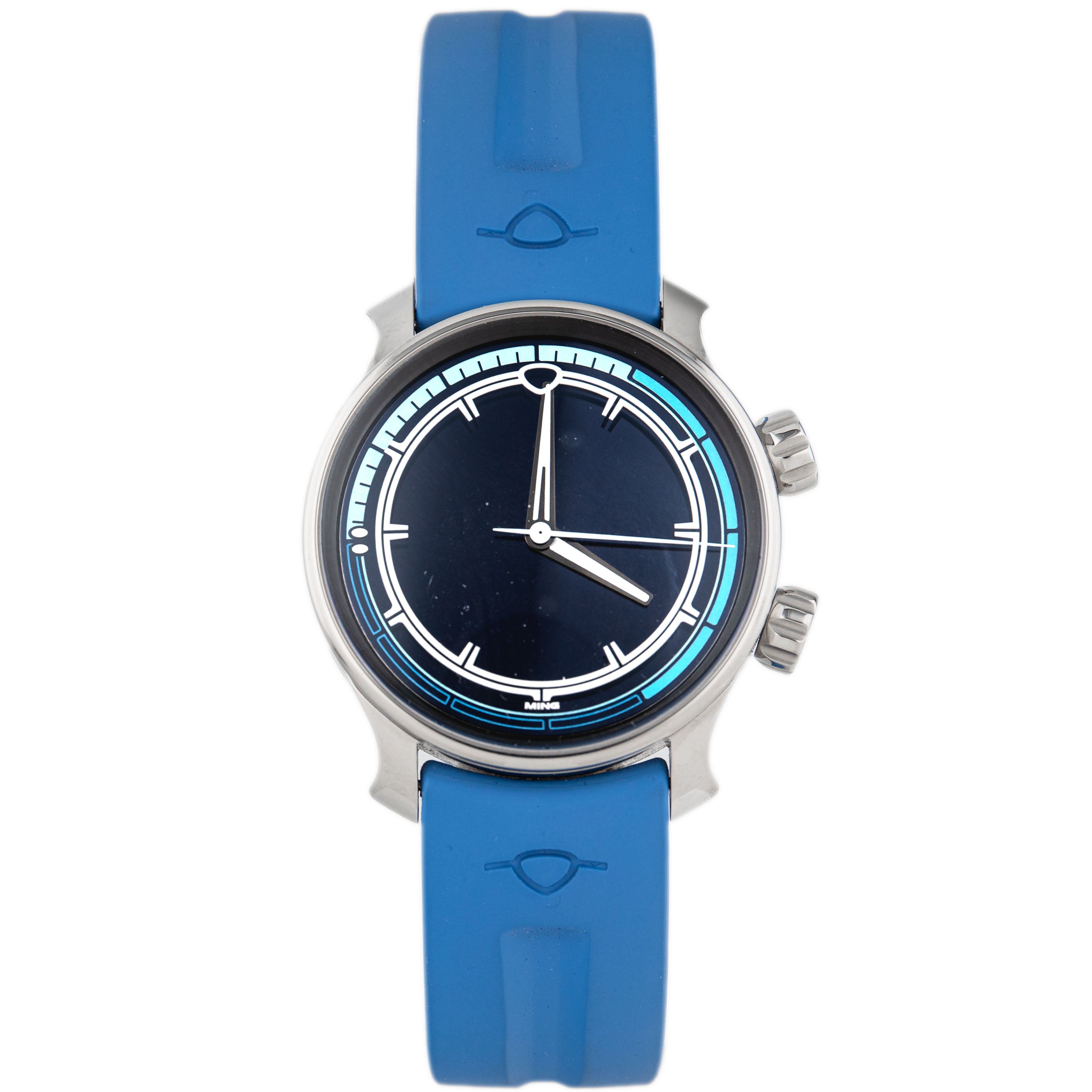 Ming Bluefin Stainless Steel Blue Dial 38mm 37.09