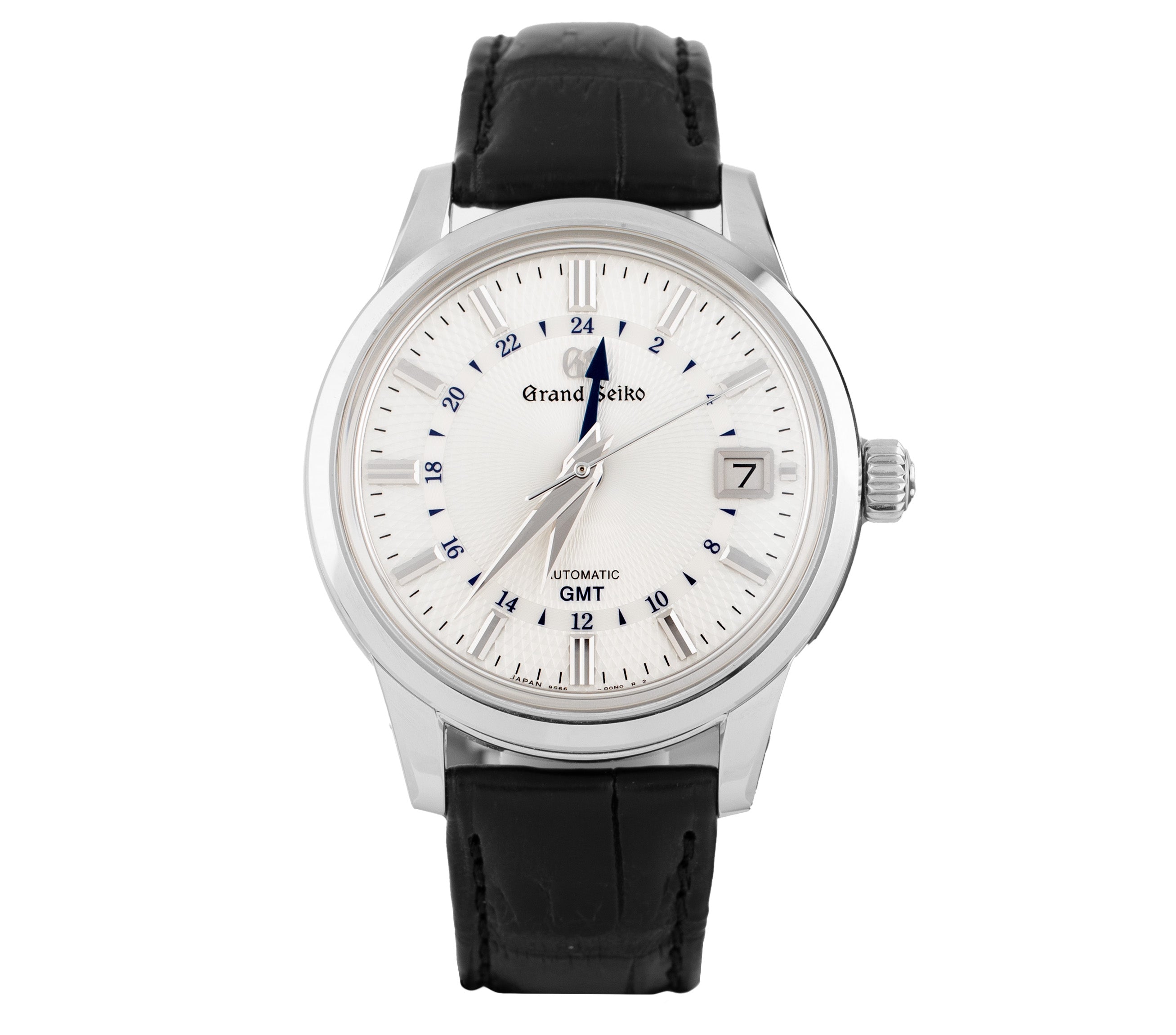 Grand Seiko Elegance GMT Snowdrop Stainless Steel Silver Dial 39.5mm SBGM255 Full Set
