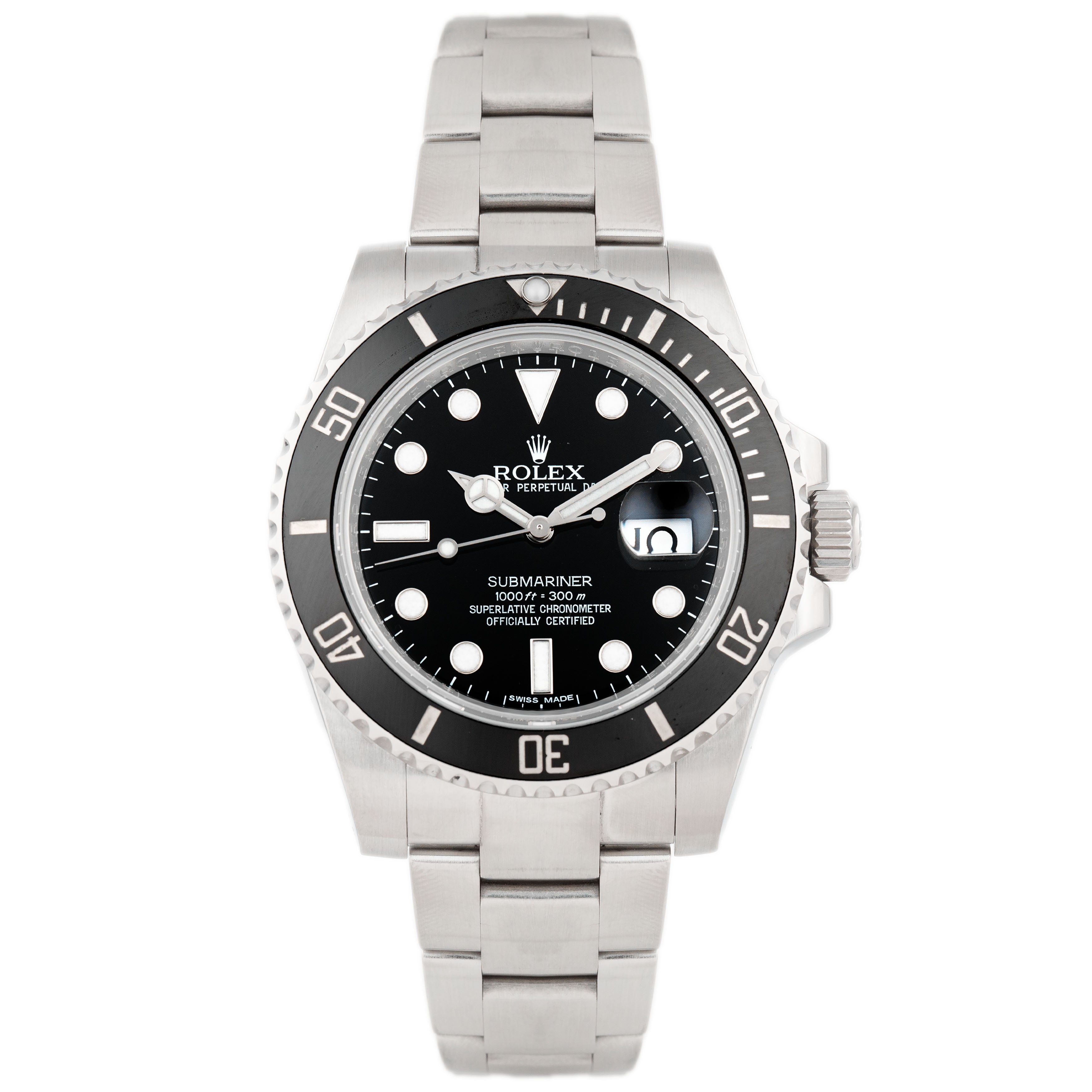 Rolex Submariner Date Stainless Steel Black Dial 40mm 116610LN Full Set