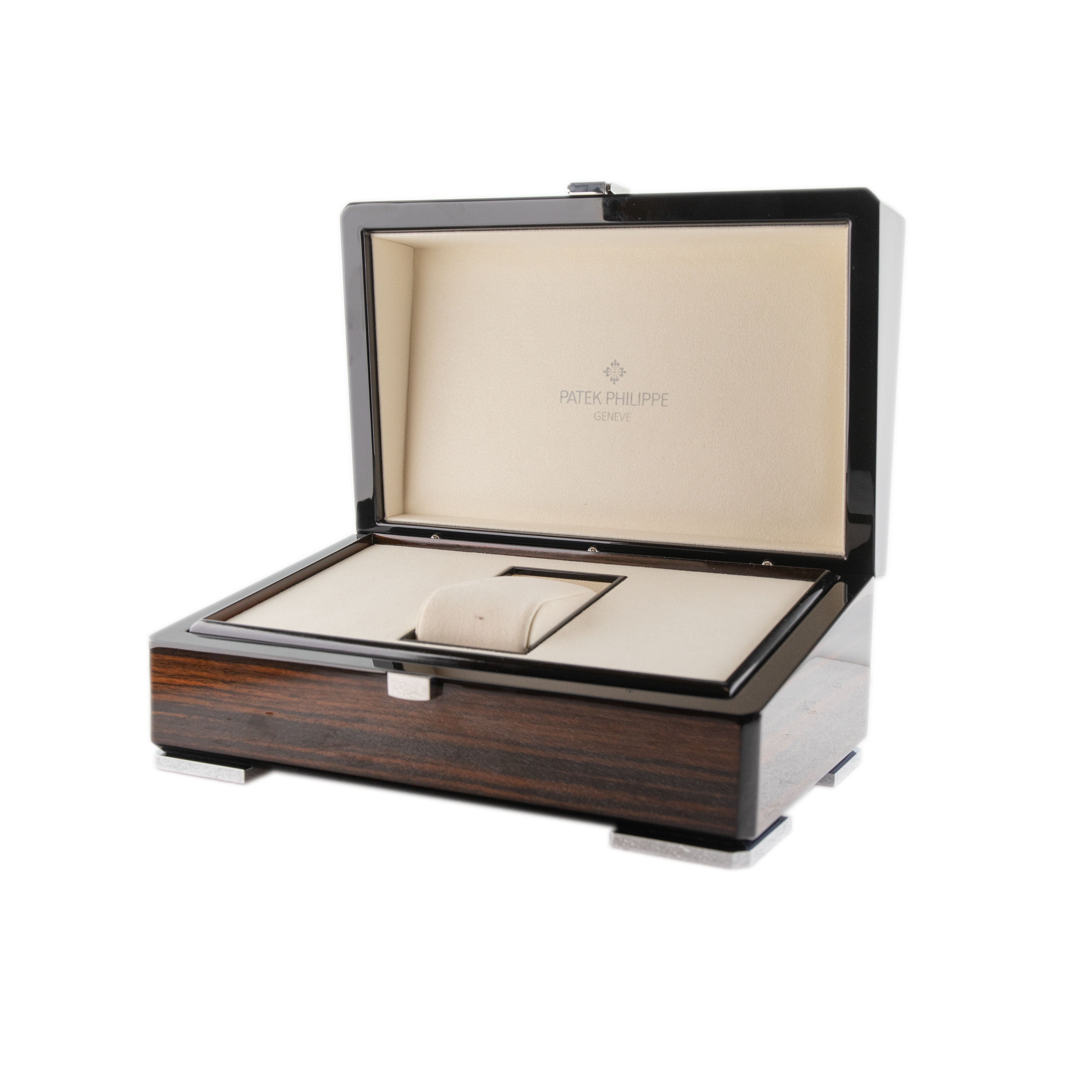 Patek Philippe Complications Calatrava White Gold Blue Dial 41mm 5328G-001 Full Set