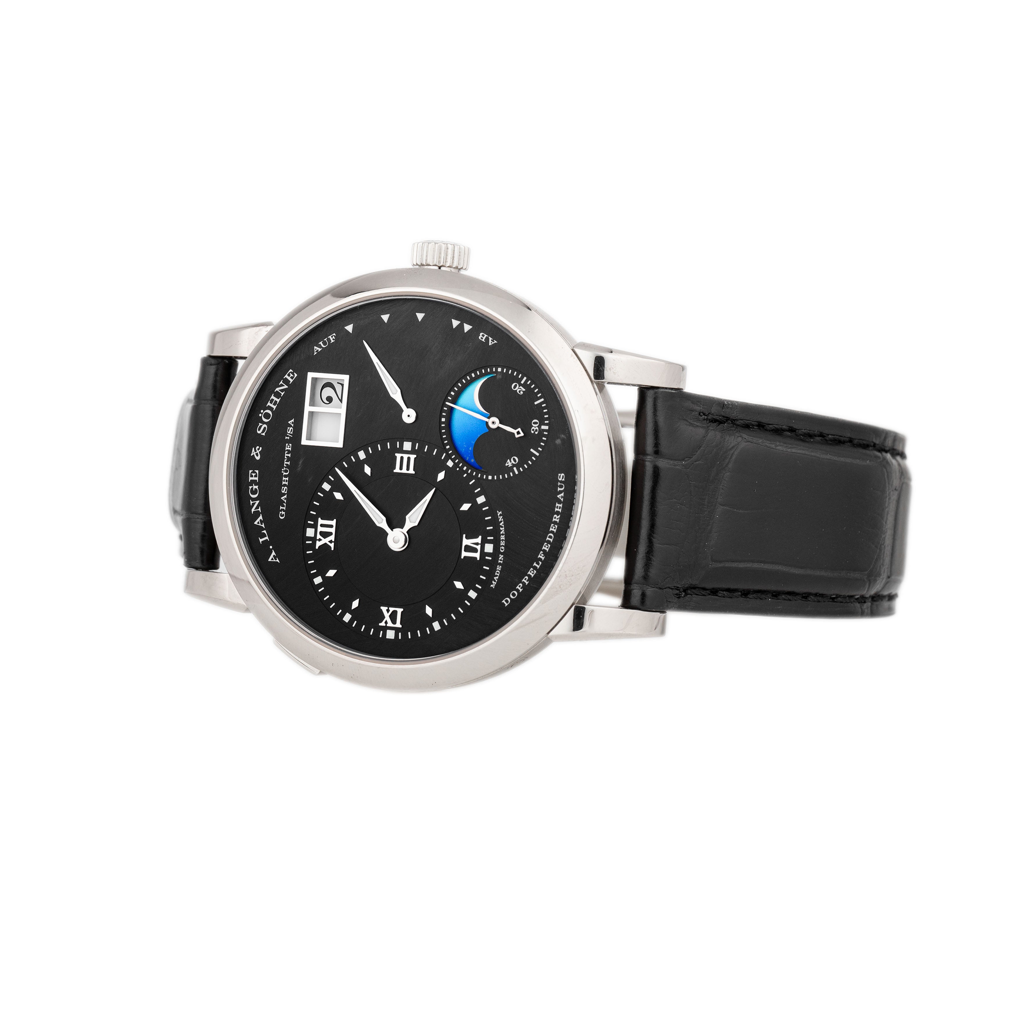 A Lange Sohne Lange 1 Moonphase White Gold 38.5 192.029 Full Set