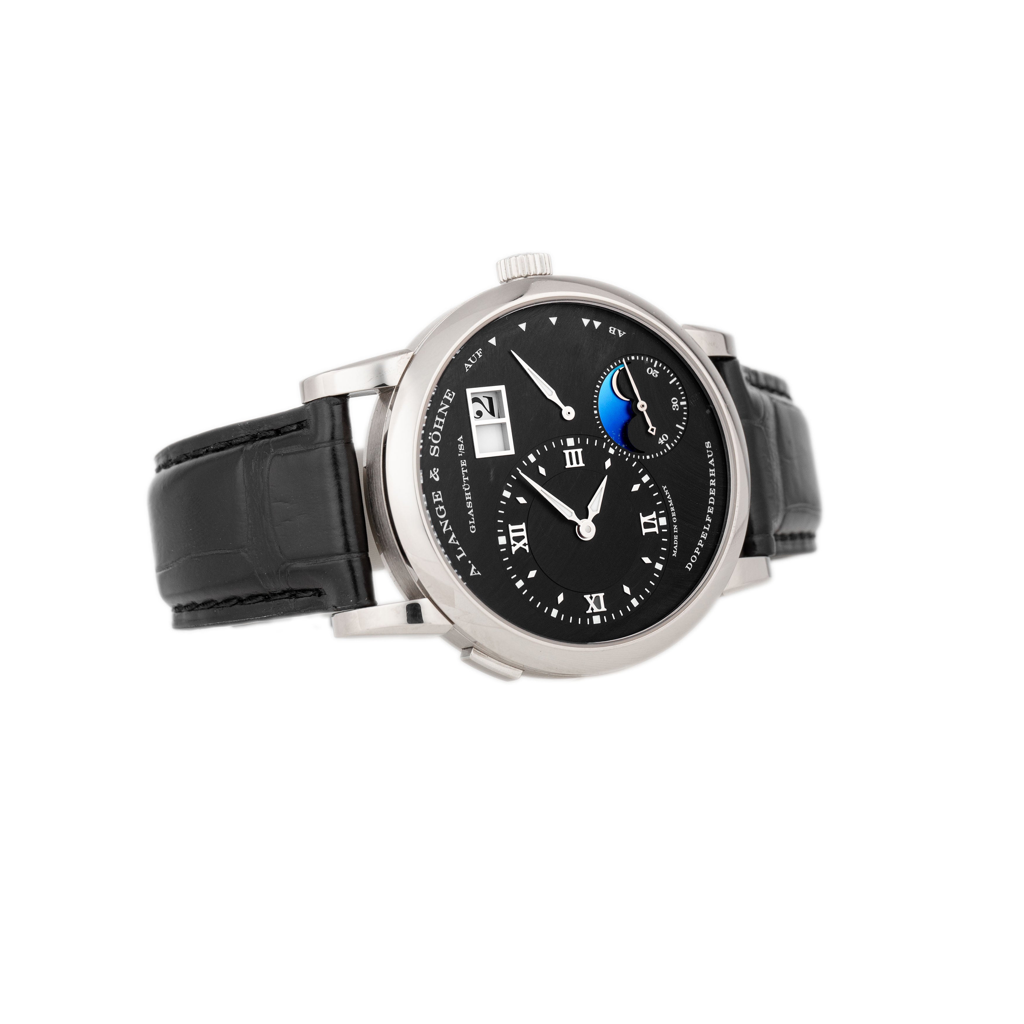 A Lange Sohne Lange 1 Moonphase White Gold 38.5 192.029 Full Set