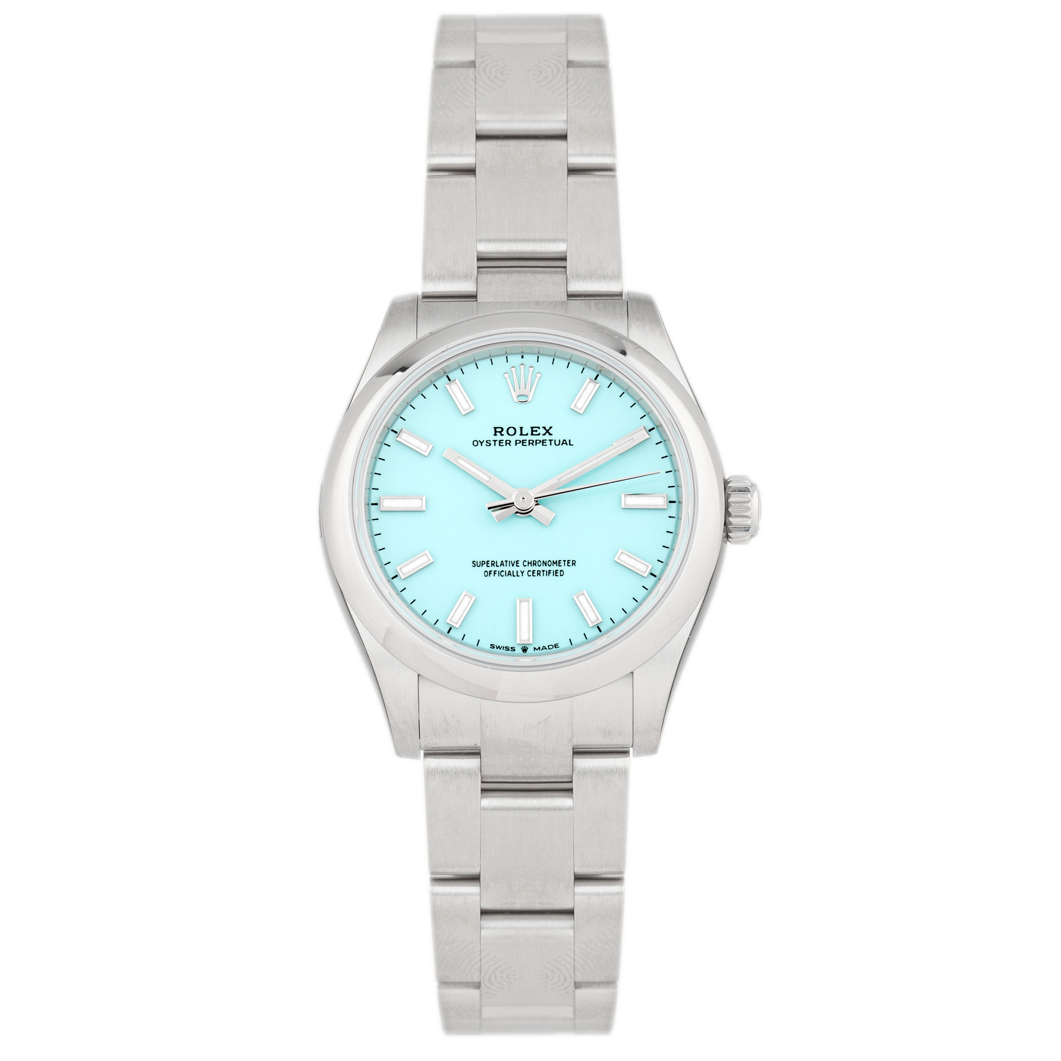 Rolex Oyster Perpetual 31 Stainless Steel Blue Dial 31mm 277200 Full Set