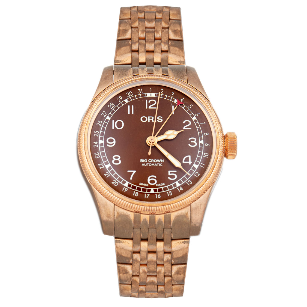 Oris Big Crown Pointer Date Bronze Brown Dial 40mm 01 745 7741 3167 Fu