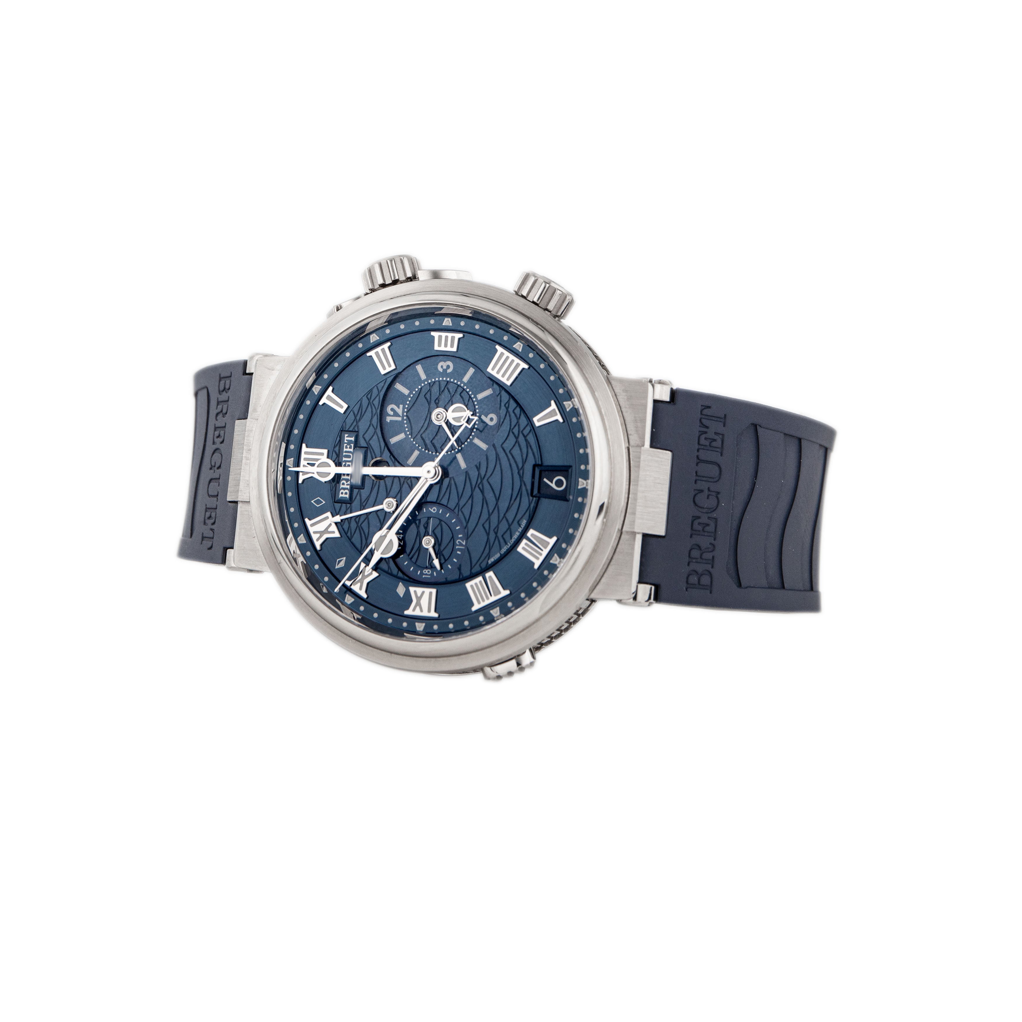 Breguet Marine Alarme Musicale White Gold Blue Dial 40mm 5547