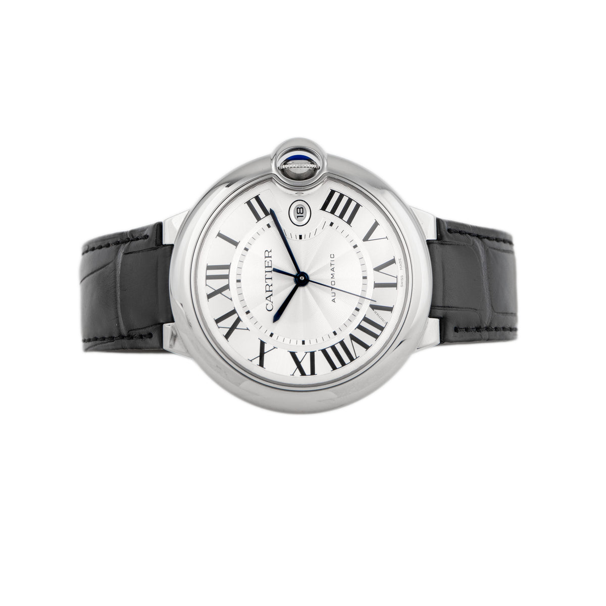 Cartier Ballon Bleu De Cartier Stainless Steel Silver Dial 44.1mm WSBB0026