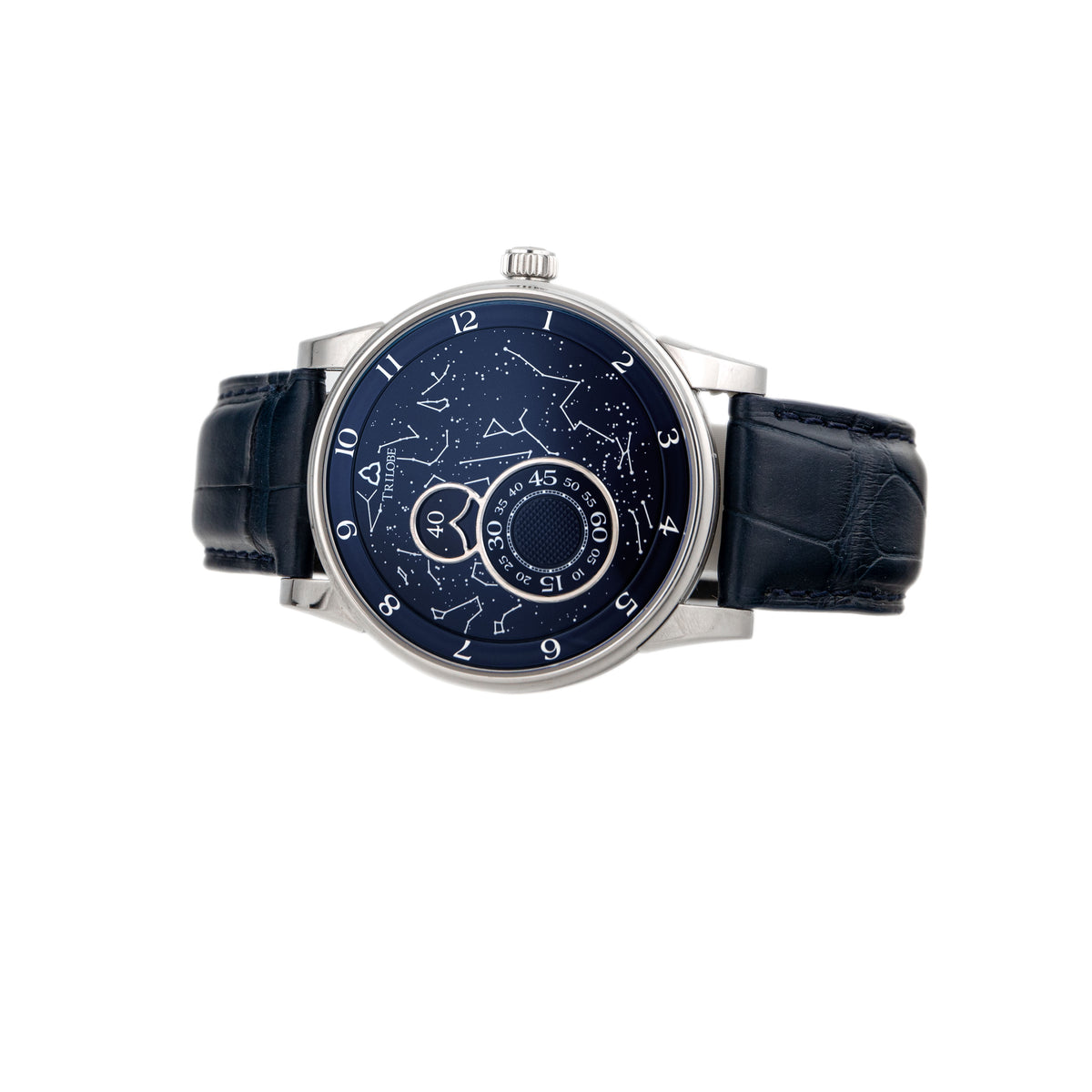 Trilobe Nuit Fantastique Secret Titanium Blue Dial 40.5mm NF05SB Full Set