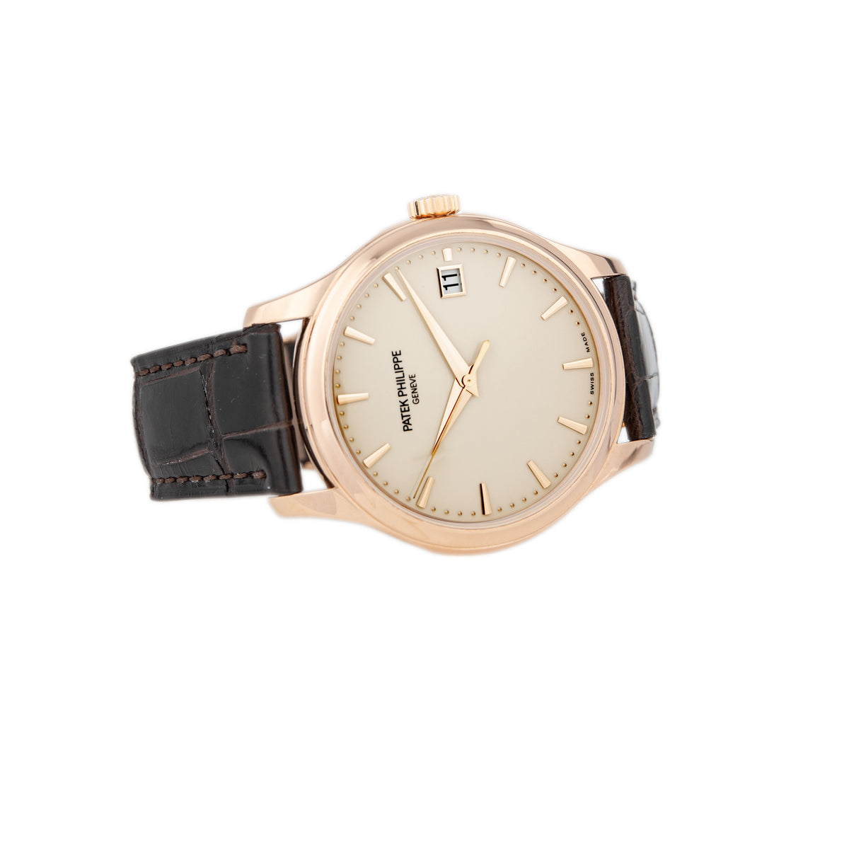 Patek Philippe Calatrava Date Rose Gold Ivory Dial 39mm 5227R-001 Full Set