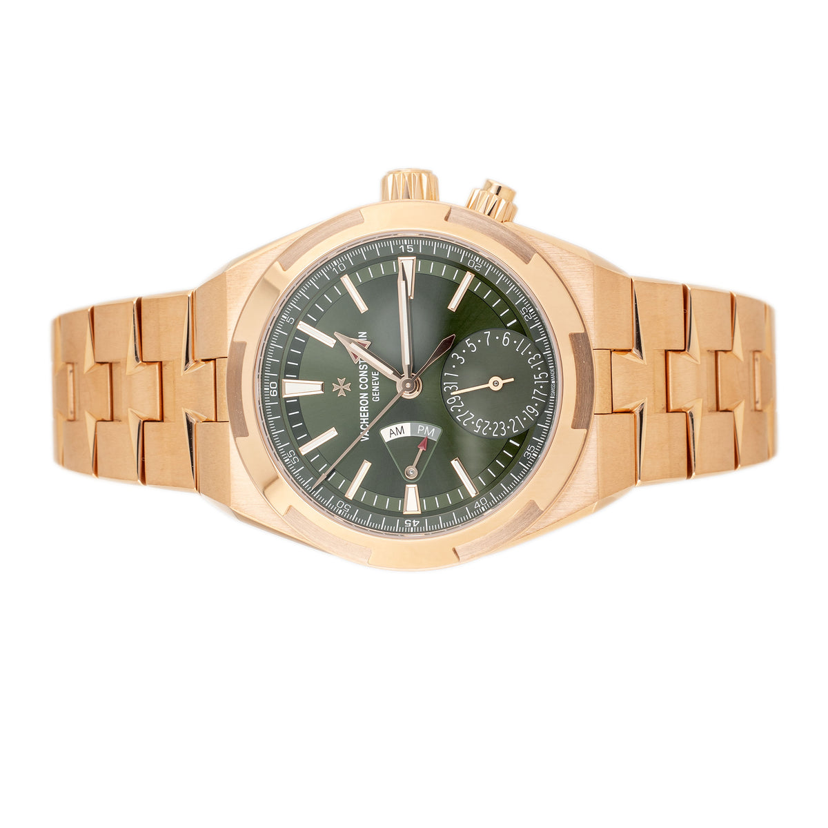 Vacheron Constantin Overseas Dual Time Rose Gold Green Dial 41mm 7920V/210R-B965 Full Set