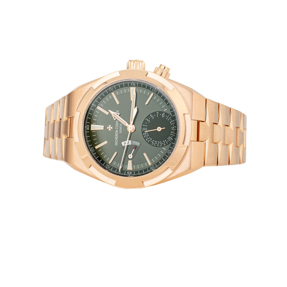 Vacheron Constantin Overseas Dual Time Rose Gold Green Dial 41mm 7920V/210R-B965 Full Set